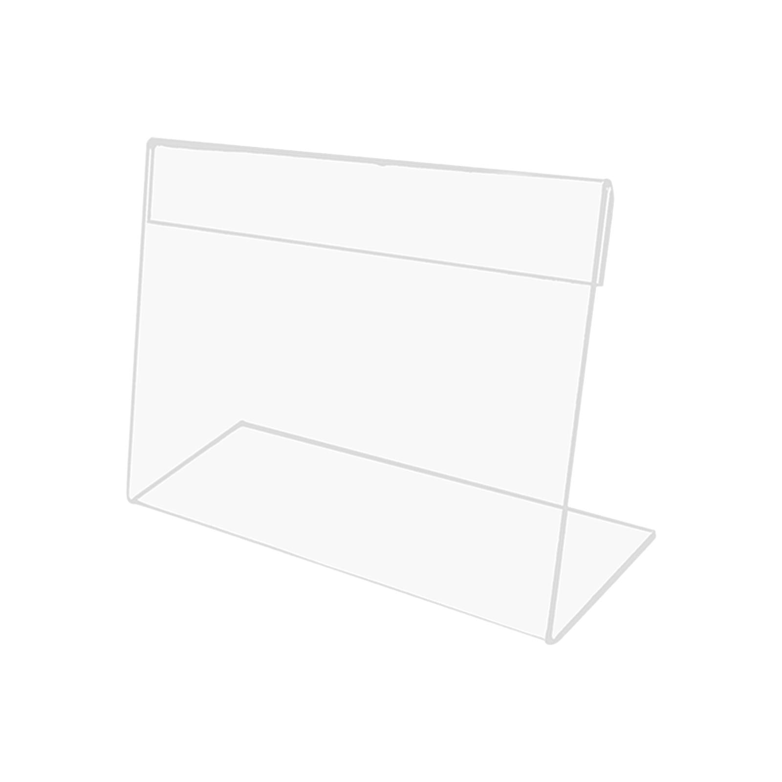 Mini Sign Display Holder Clear Desktop for Reception Office Party Decoration  2cmx4cm