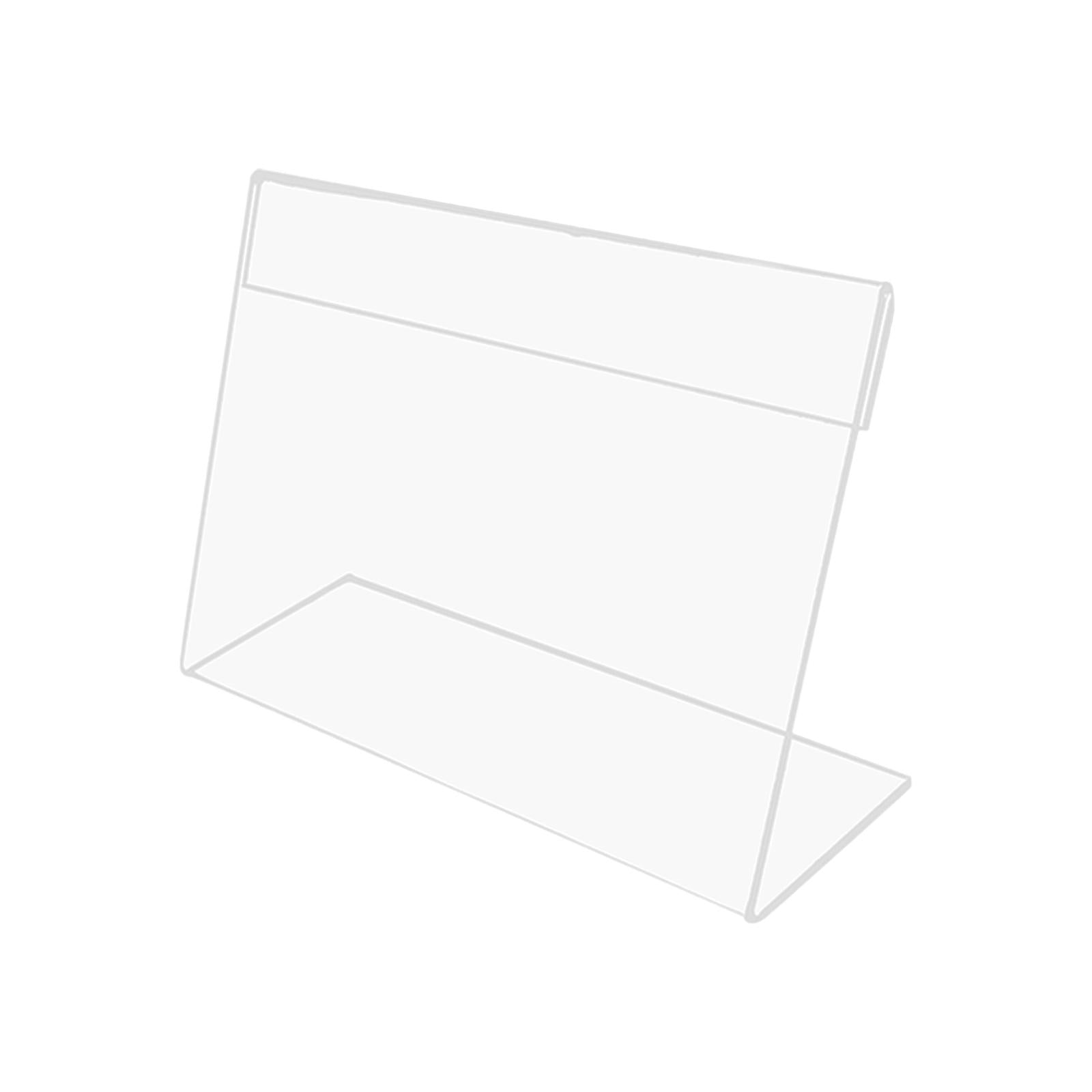 Mini Sign Display Holder Clear Desktop for Reception Office Party Decoration  2cmx4cm