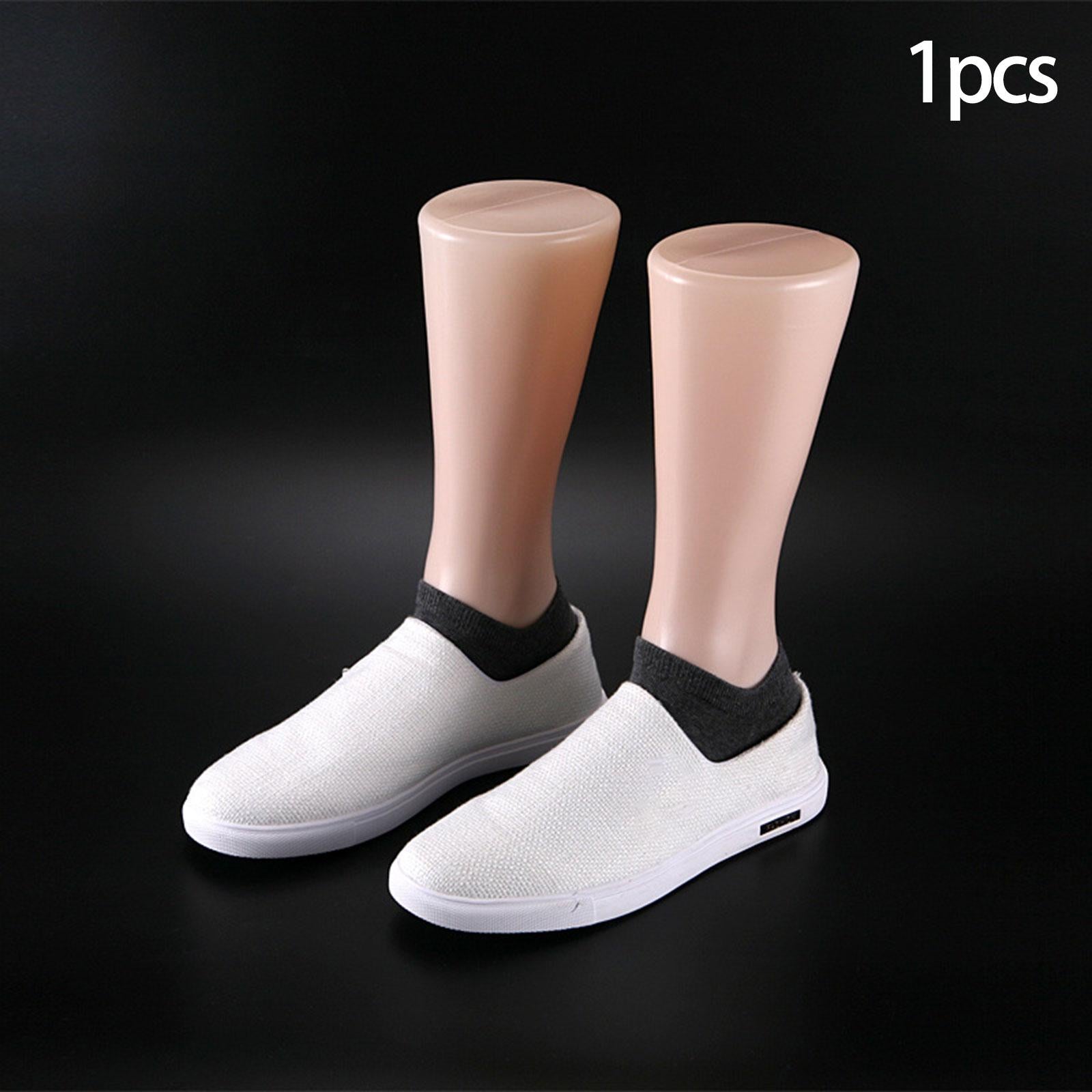 Lifesize Male Mannequin Foot Shoes Support Foot Model for Socks Jewelry Shop Khaki