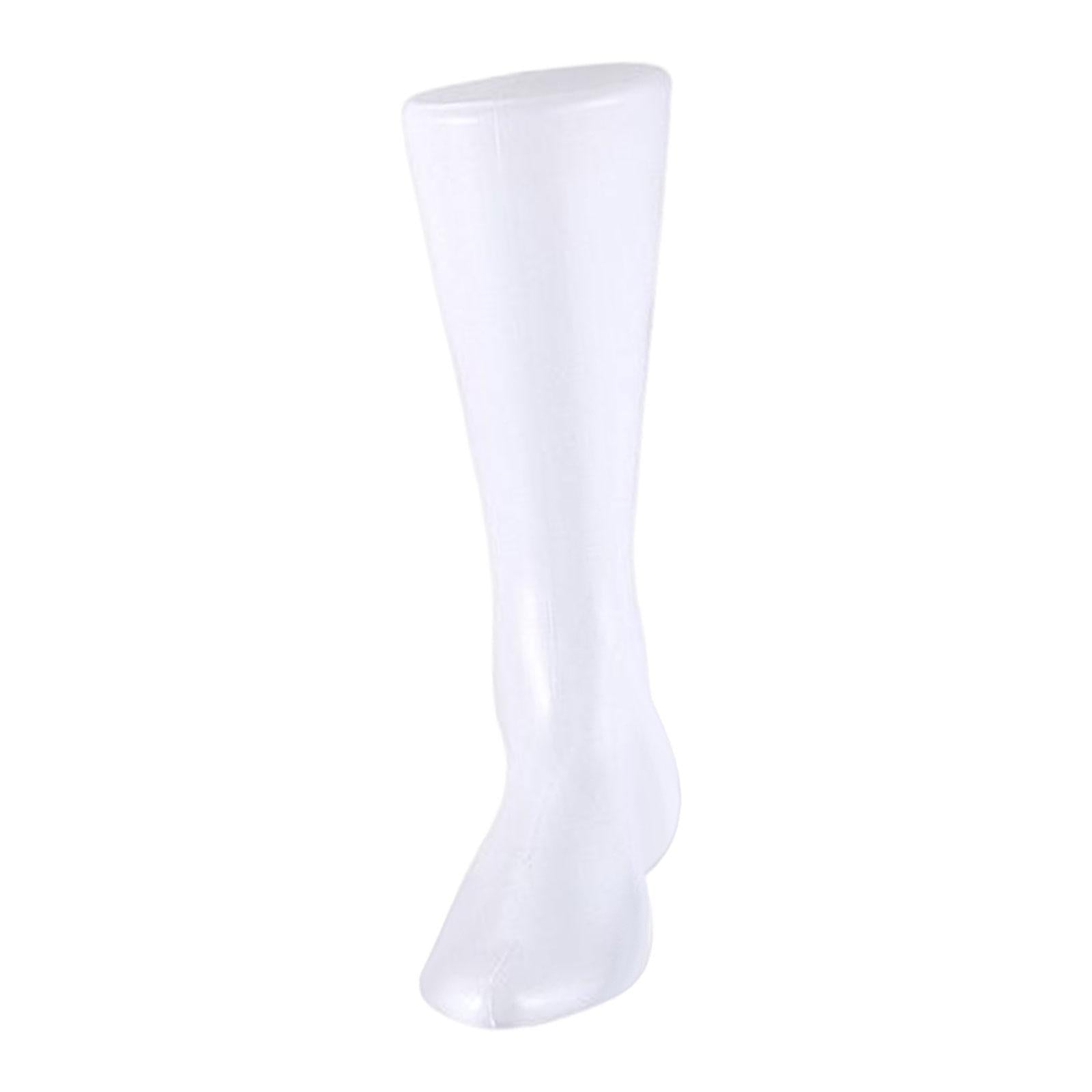 Lifesize Male Mannequin Foot Shoes Support Foot Model for Socks Jewelry Shop White