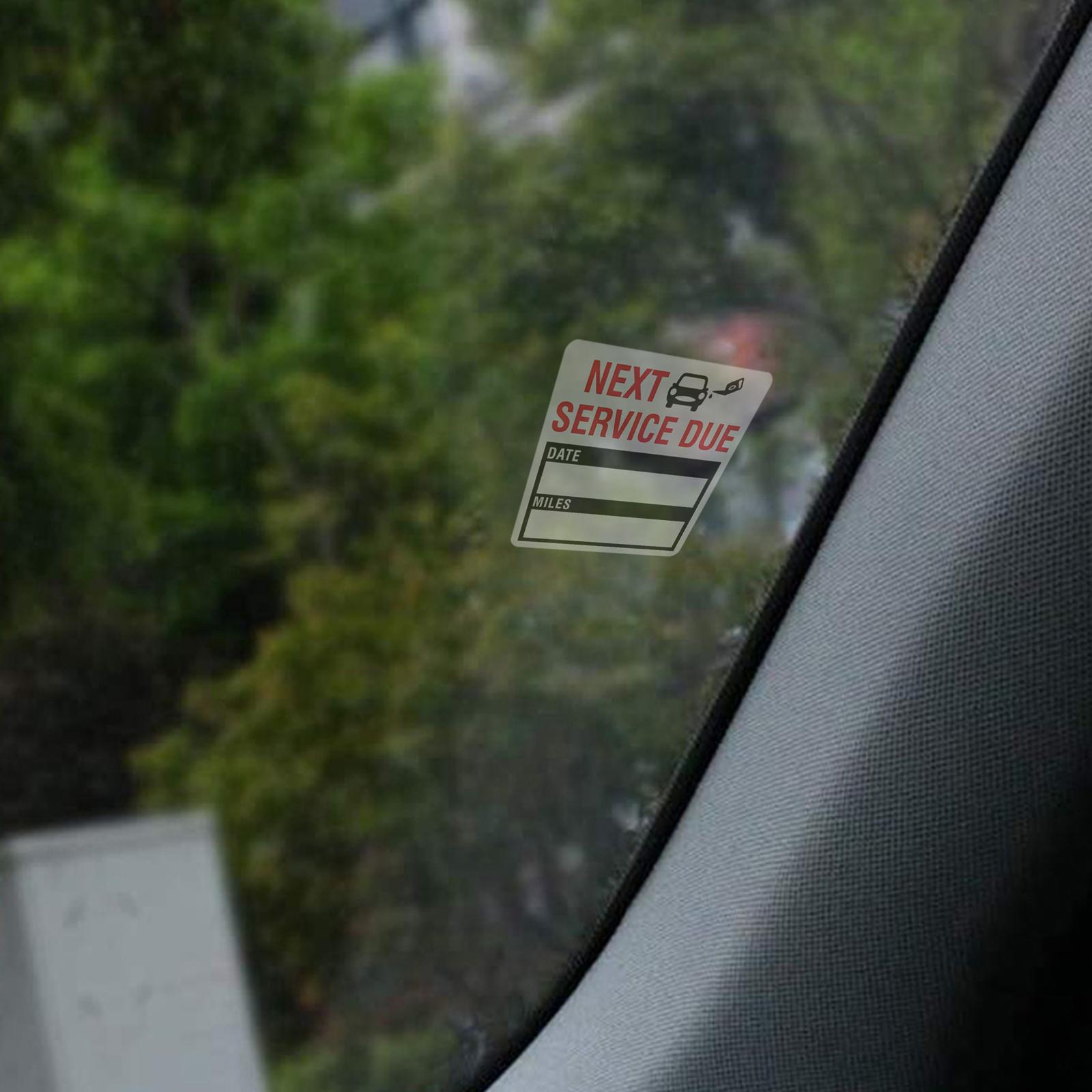 Next Service Due Stickers 2"x2" for Car Owner Car Repair Shop Car Enthusiast Black 300Pcs