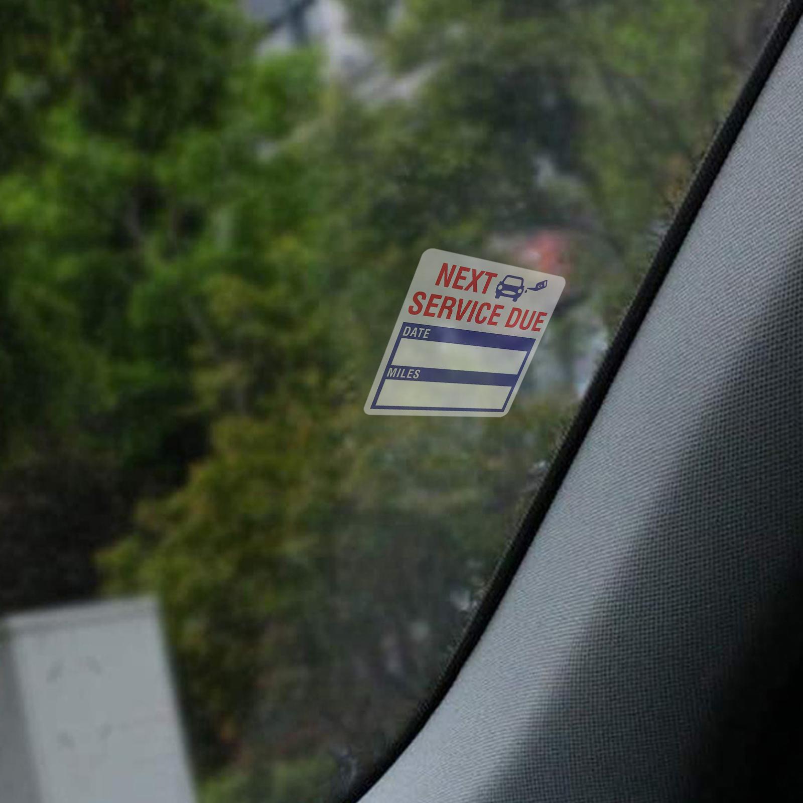 Next Service Due Stickers 2"x2" for Car Owner Car Repair Shop Car Enthusiast Blue 300Pcs