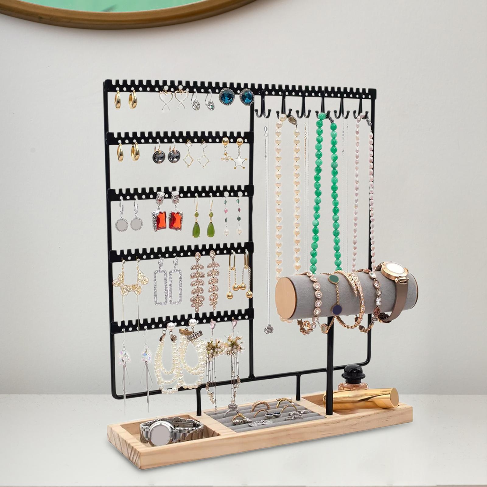 Earring Holder Jewelry Holder Hanging Rack for Necklace Earrings Set Pendant