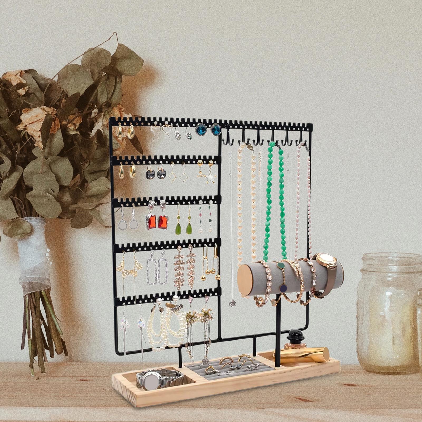 Earring Holder Jewelry Holder Hanging Rack for Necklace Earrings Set Pendant