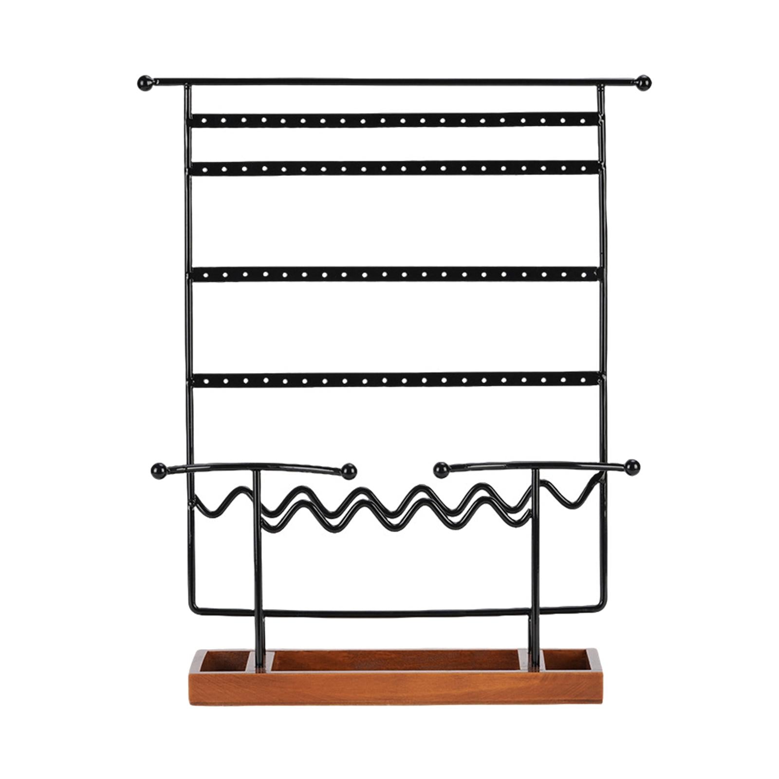 Jewelry Tower Rack Rings Earring Collection Holder with Storage Tray 6 Layer