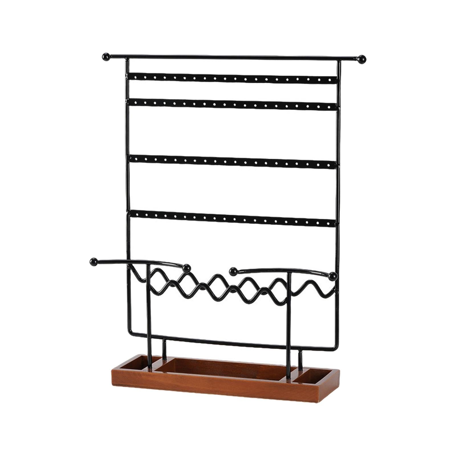 Jewelry Tower Rack Rings Earring Collection Holder with Storage Tray 6 Layer