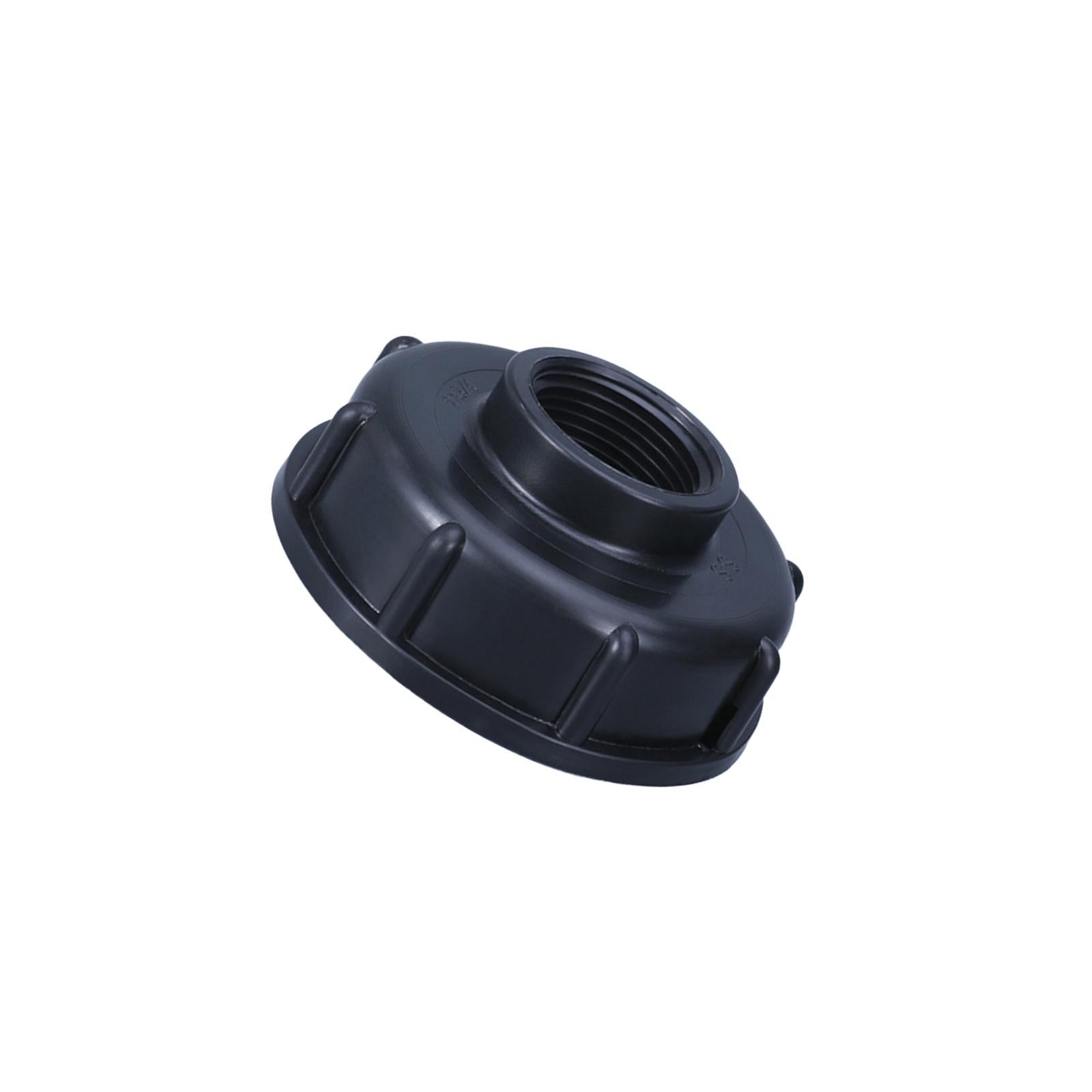 3xGarden Hose Connector IBC Tank Valve for Hose Connector Accessory Greenhouse Black DN20