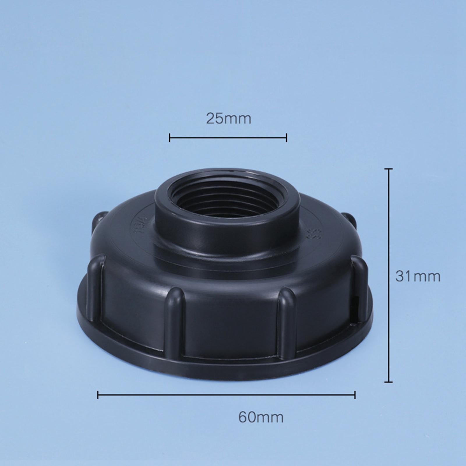 Garden Hose Connector IBC Tank Valve for Hose Connector Accessory Greenhouse Black DN20