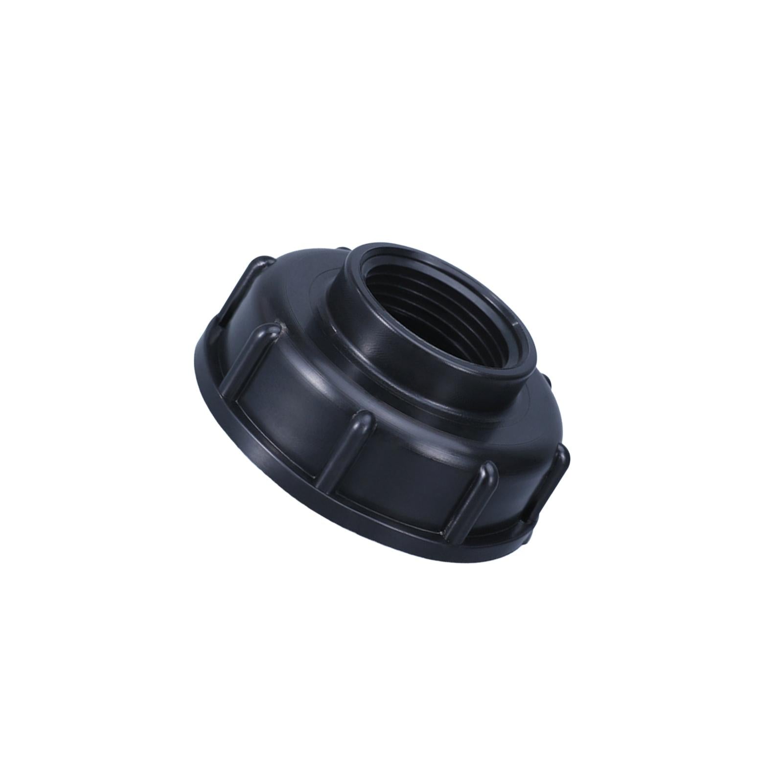 4xGarden Hose Connector IBC Tank Valve for Hose Connector Accessory Greenhouse Black DN25