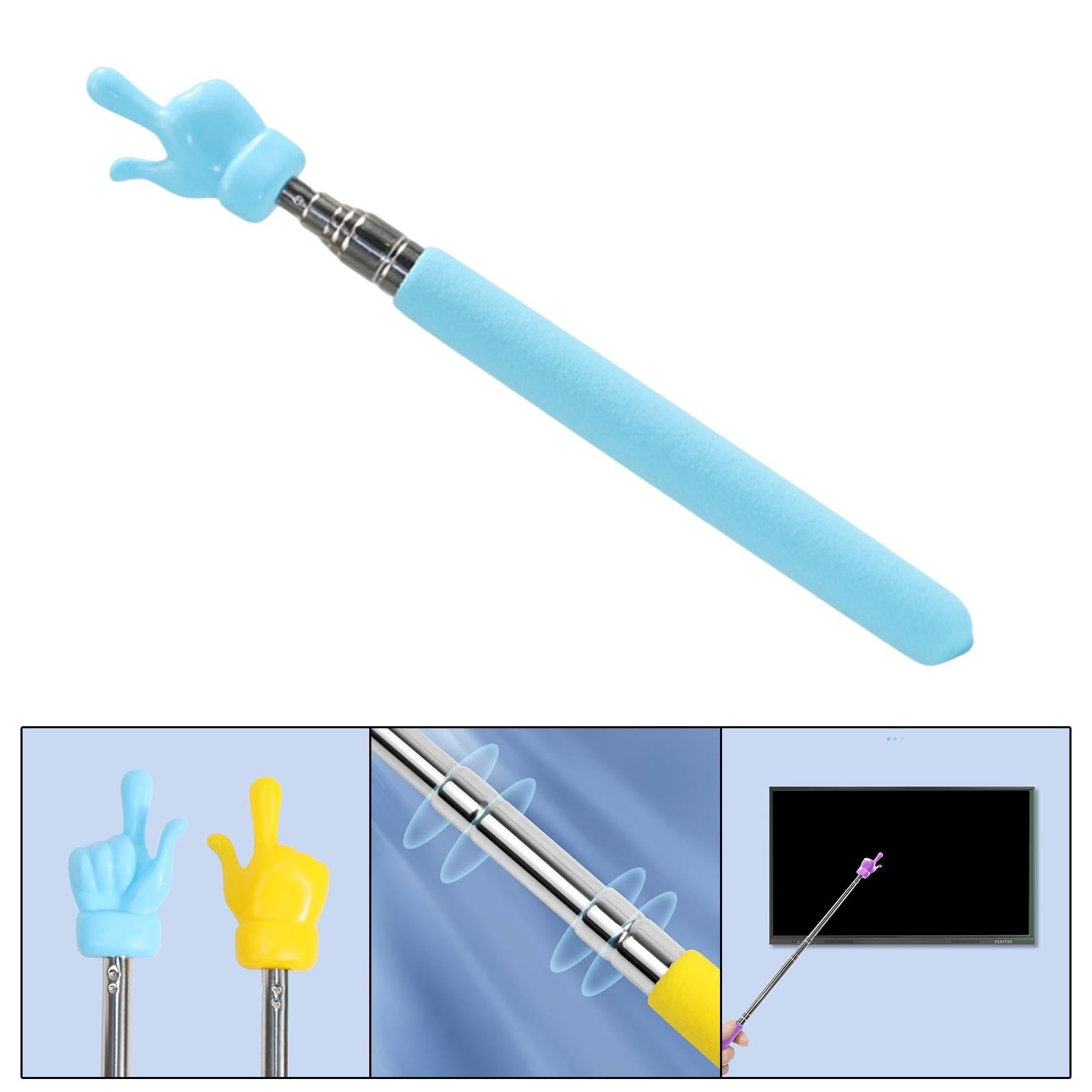 Hand Pointer Accs Portable Teacher Pointer Finger Design for Home Whiteboard Blue