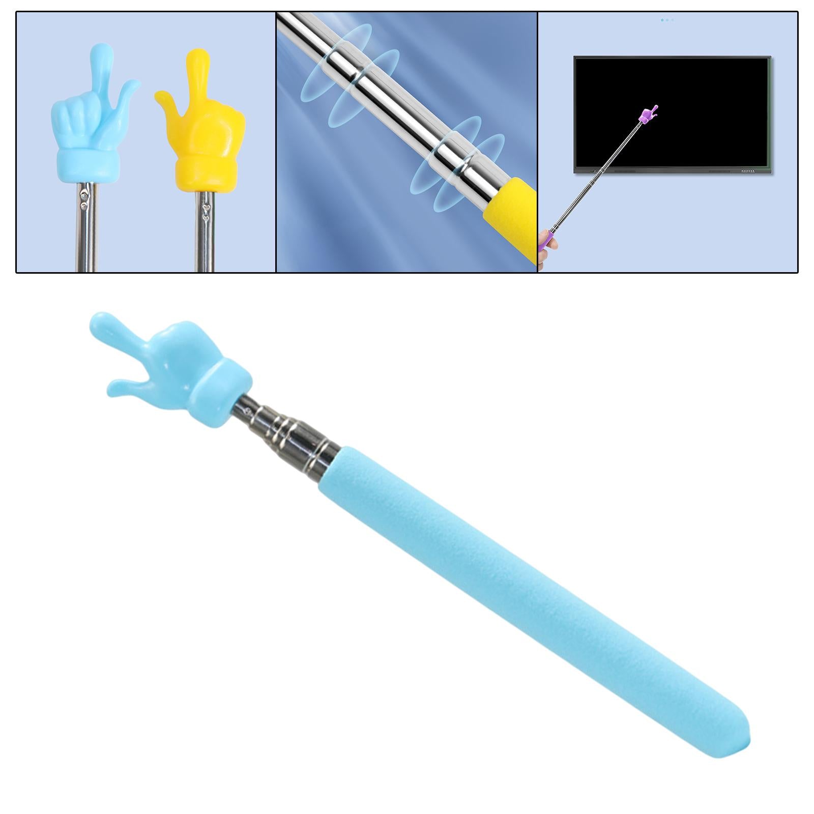 Hand Pointer Accs Portable Teacher Pointer Finger Design for Home Whiteboard Blue
