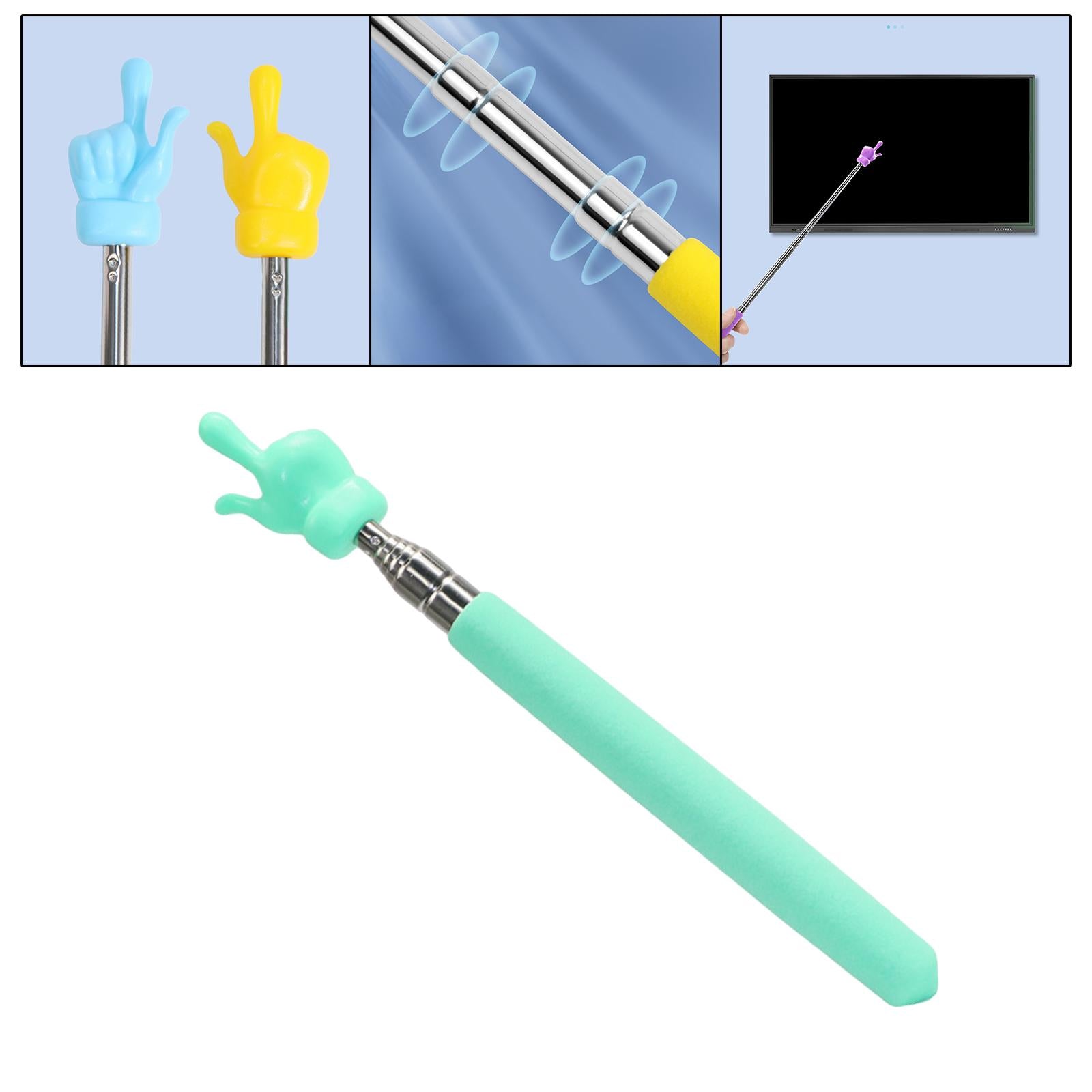Hand Pointer Accs Portable Teacher Pointer Finger Design for Home Whiteboard Green