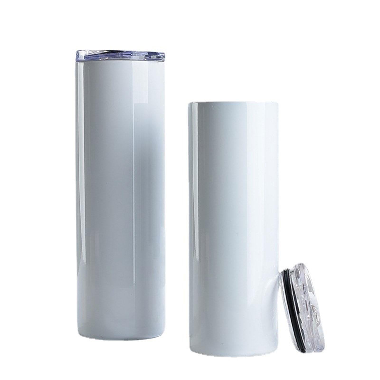 Sublimation Skinny Tumbler with Lid Water Tumbler for Heat Transfer DIY Gift 12oz