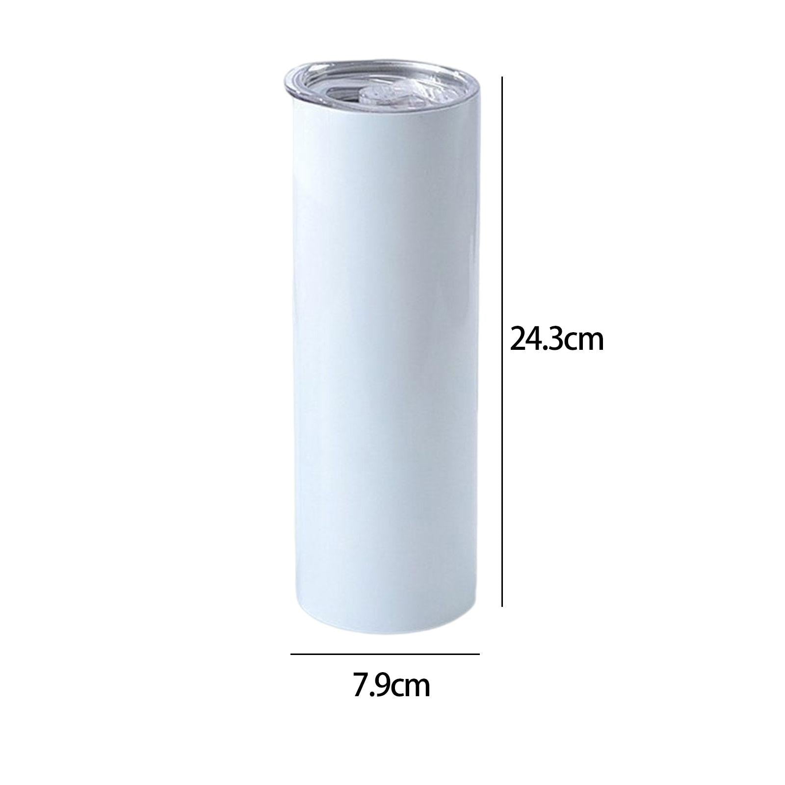 Sublimation Skinny Tumbler with Lid Water Tumbler for Heat Transfer DIY Gift 30oz