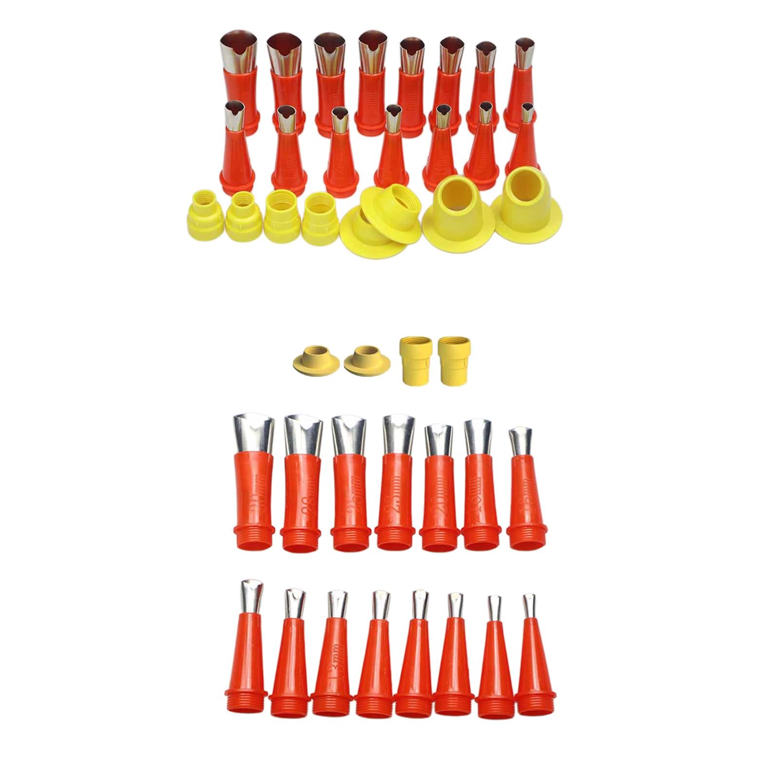 Caulking Caulk Nozzle Applicator with Base Sealant Finishing Tools for Doors 23pcs
