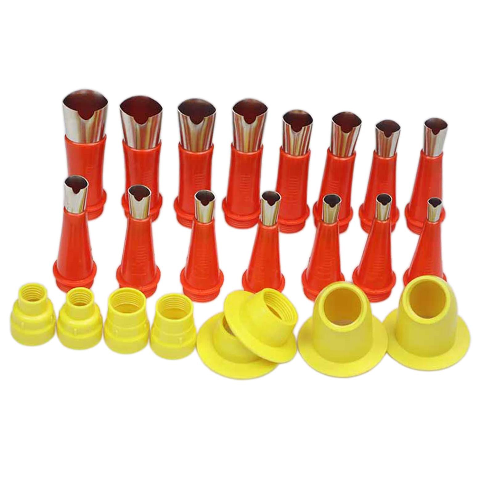 Caulking Caulk Nozzle Applicator with Base Sealant Finishing Tools for Doors 23pcs