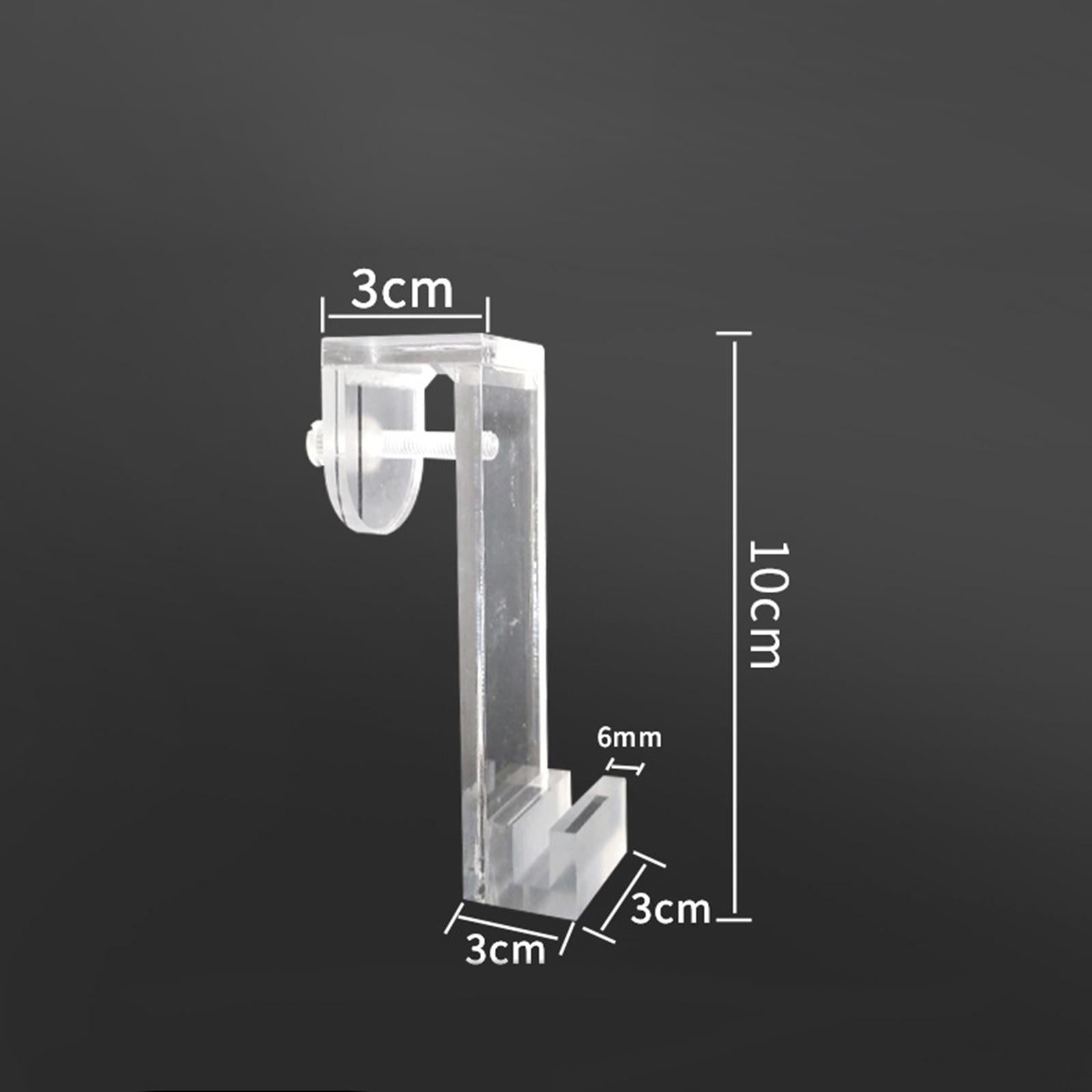 3x Negative Pressure Fish Tank Bracket Clear Landscaping Aquarium Decoration B 10cm