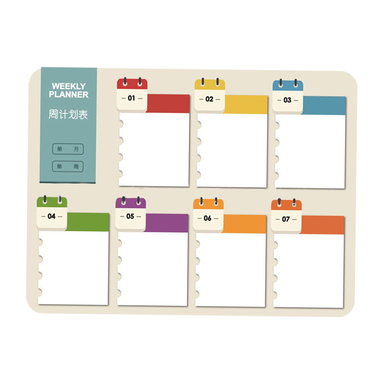 Refrigerator Decoration with 2 Whiteboard Markers Memo Sticker Message Board Style A