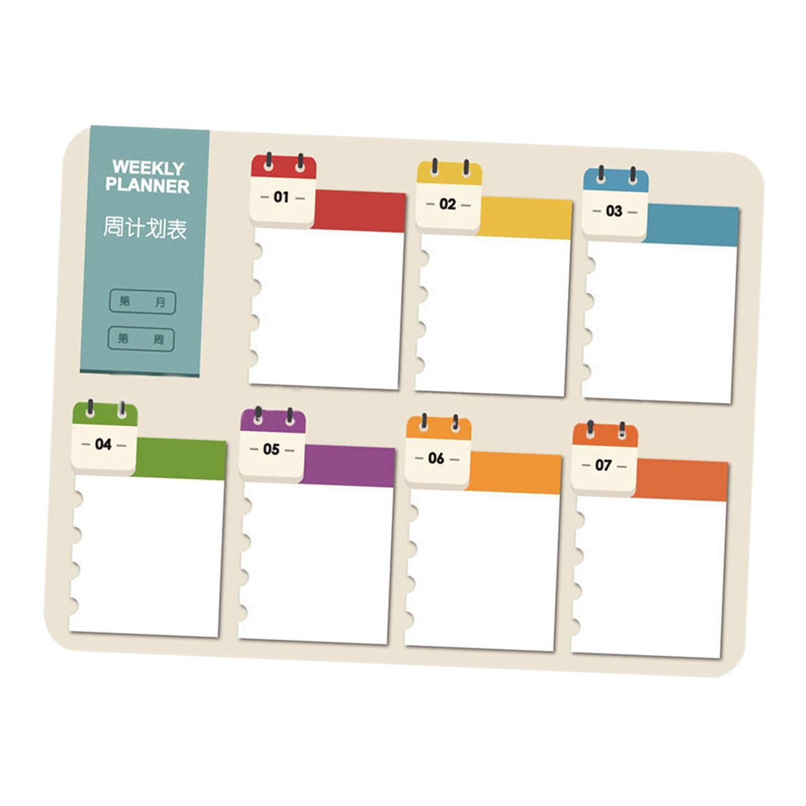 Refrigerator Decoration with 2 Whiteboard Markers Memo Sticker Message Board Style A