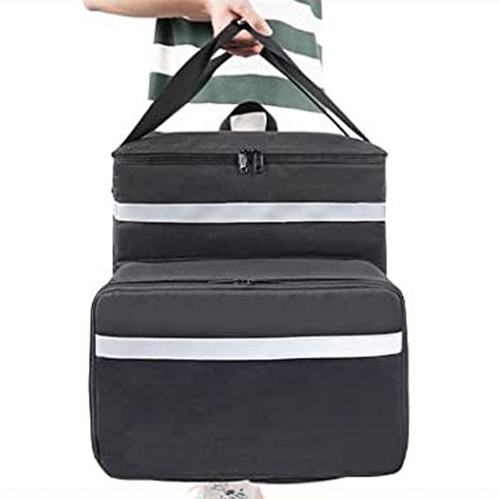 Expandable Catering Cooler Bag Thermal Food Bag for Car Delivery Bike Picnic