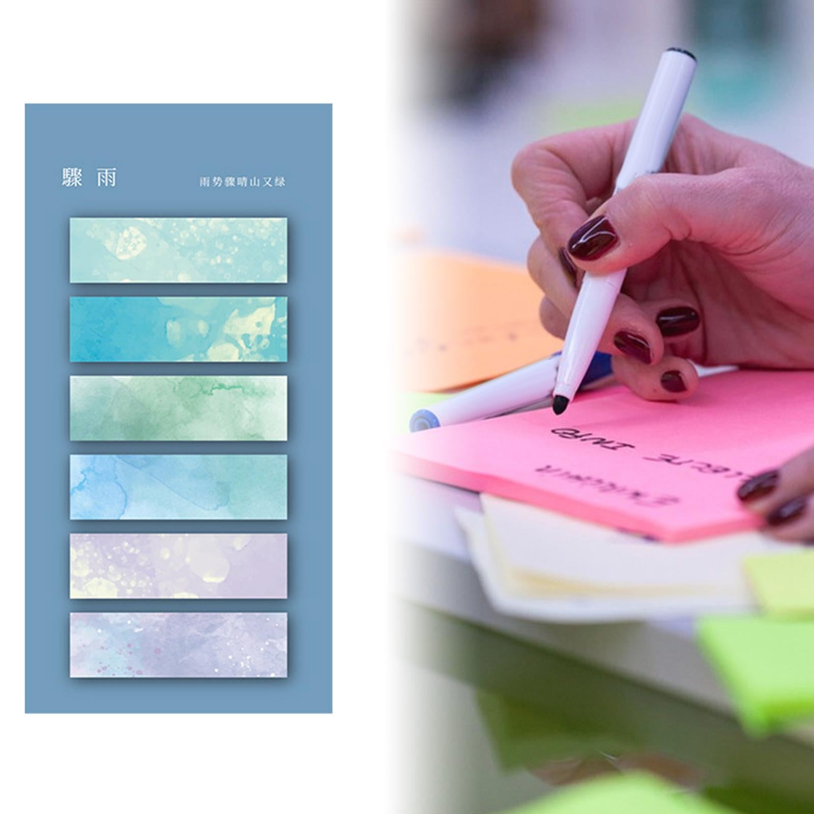 Page Marker Writable Handwritten Sticky Notes Tabs for Catalogs files Diaries Style H
