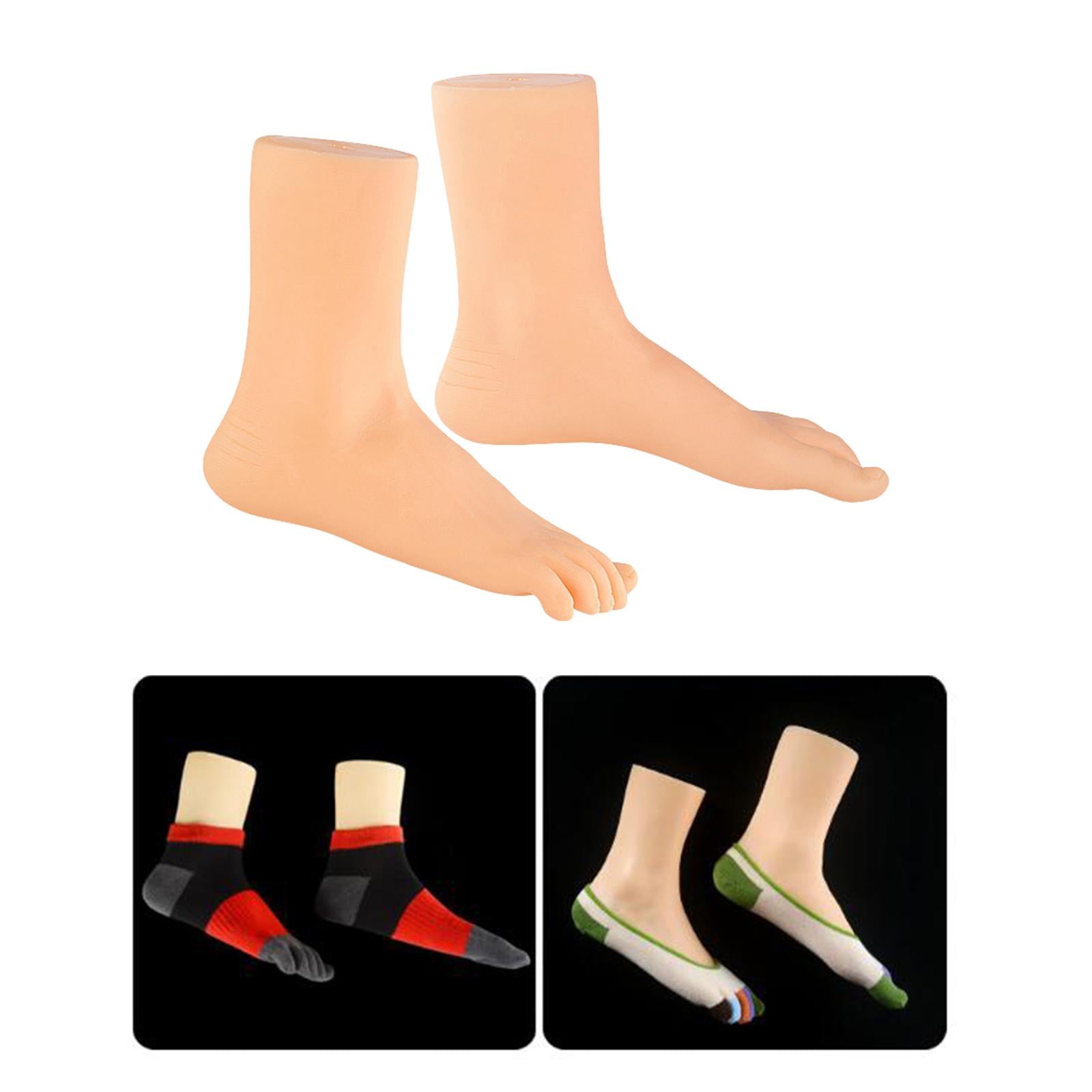 Mannequin Foot Lifelike Adult Feet for Display Ankle Bracelet Short Stocking Left Foot