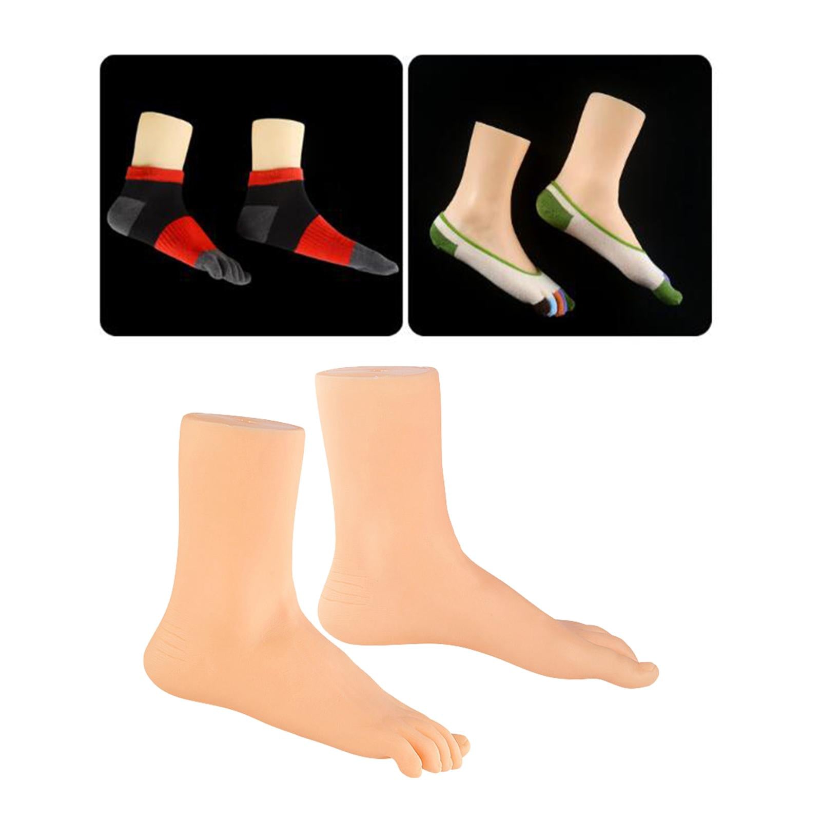 Mannequin Foot Lifelike Adult Feet for Display Ankle Bracelet Short Stocking Left Foot