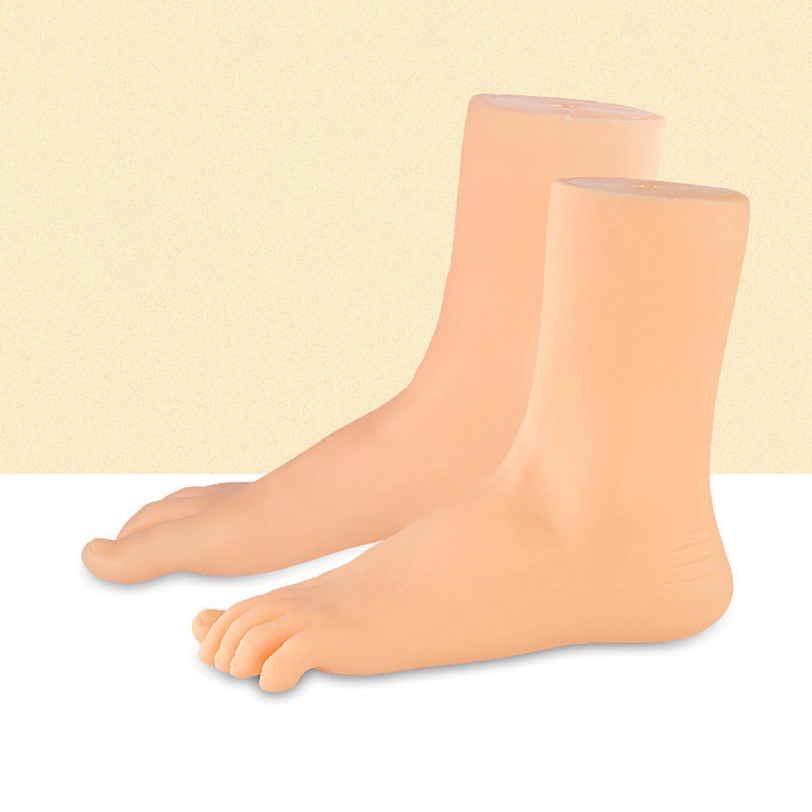 Mannequin Foot Lifelike Adult Feet for Display Ankle Bracelet Short Stocking Left Foot