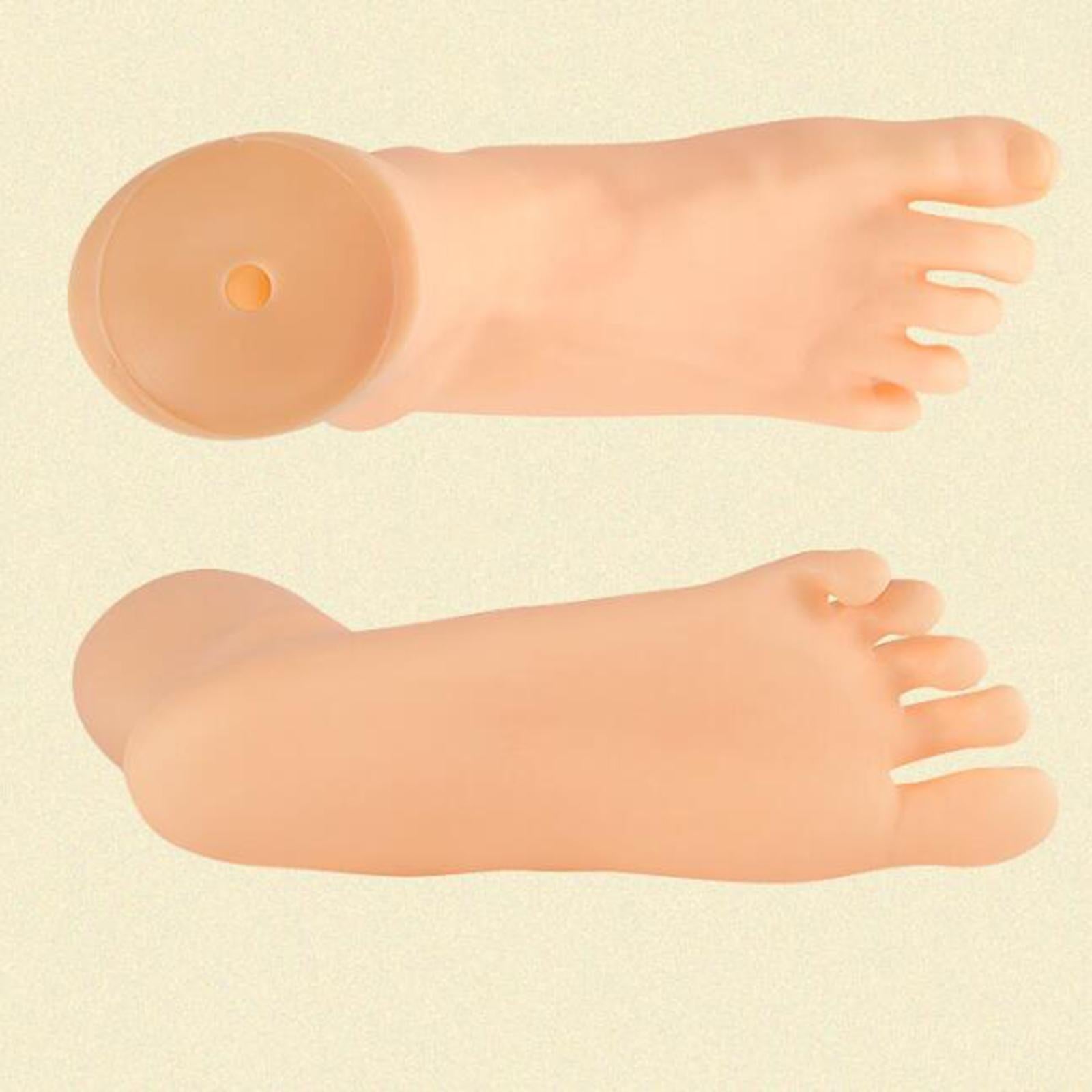 Mannequin Foot Lifelike Adult Feet for Display Ankle Bracelet Short Stocking Right Foot