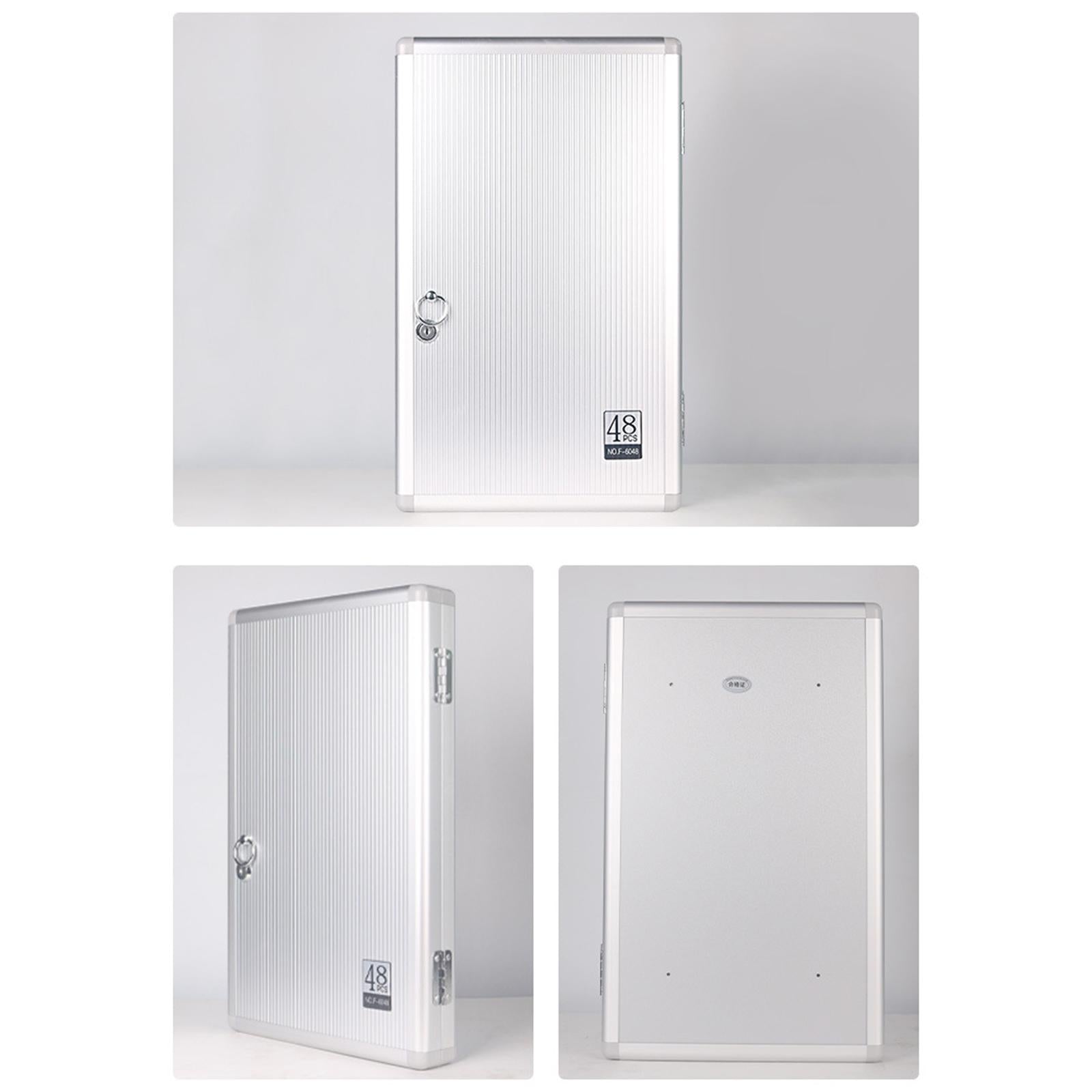 Wall Mounted Key Cabinet 48Keys Key Storage Box for Office Car Rentals Hotel