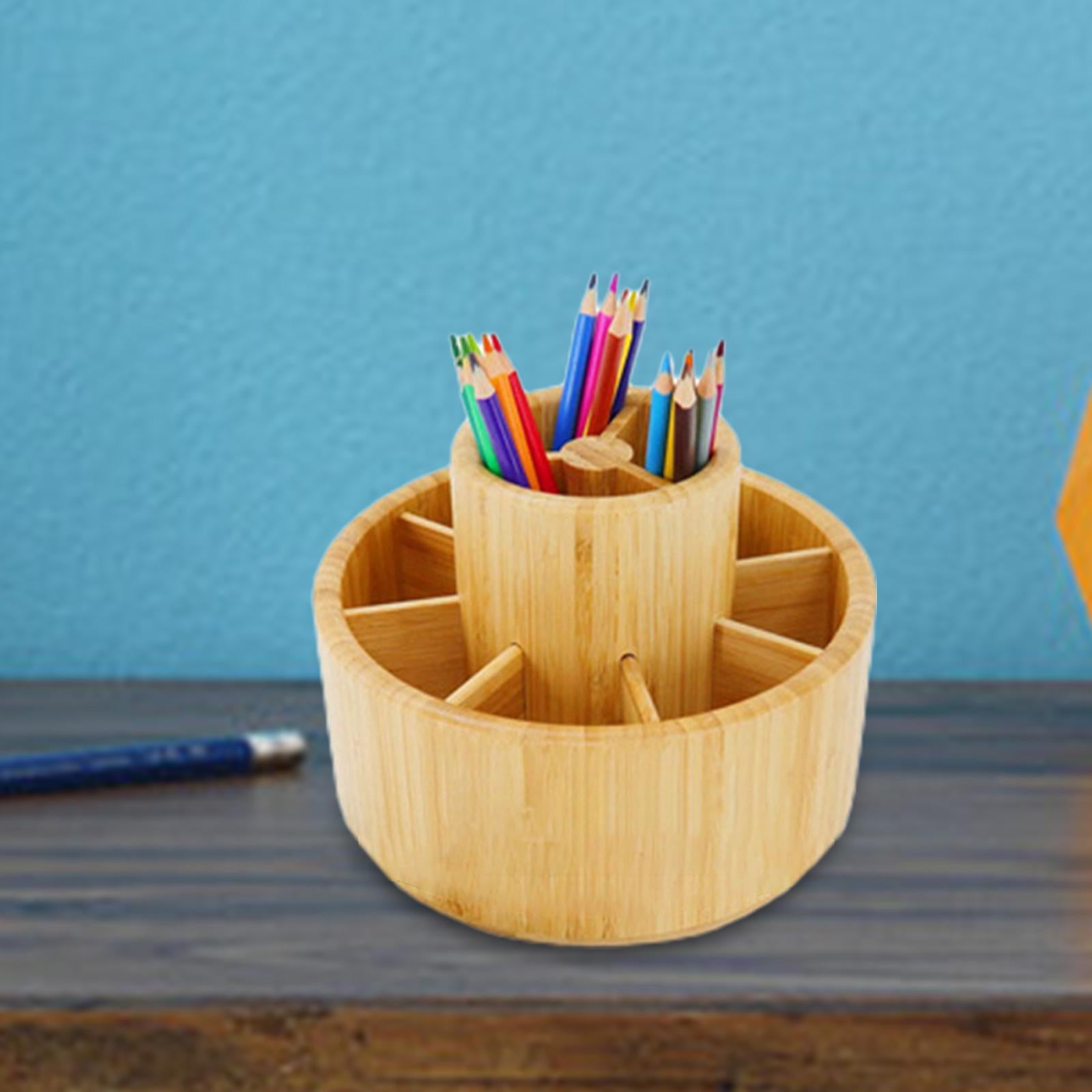 360 Degrees Rotating Pencil Holder Desk Organizer for Office Table Classroom