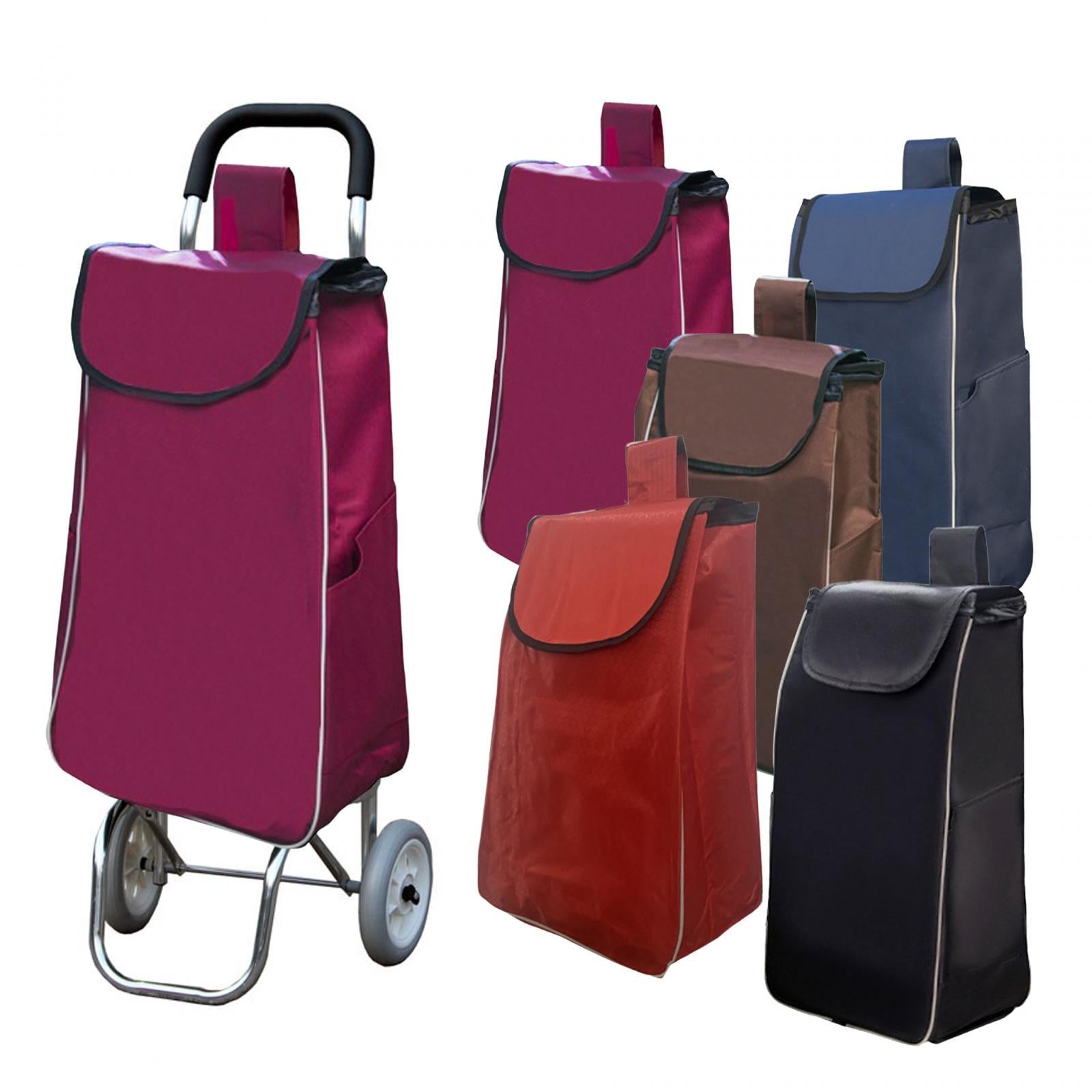 Shopping Cart Replacement Storage Bag Waterproof Durable Lightweight Folding Wine Red Thickened