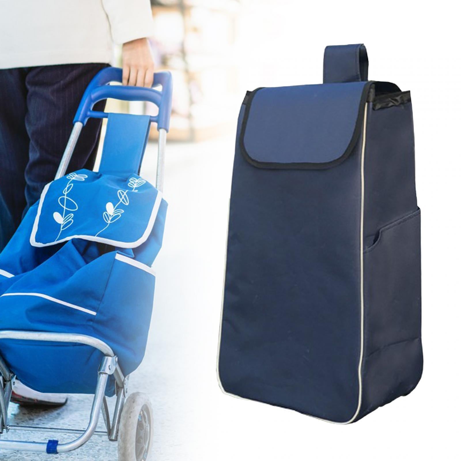 Shopping Cart Replacement Storage Bag Waterproof Durable Lightweight Folding Dark Blue Thickened