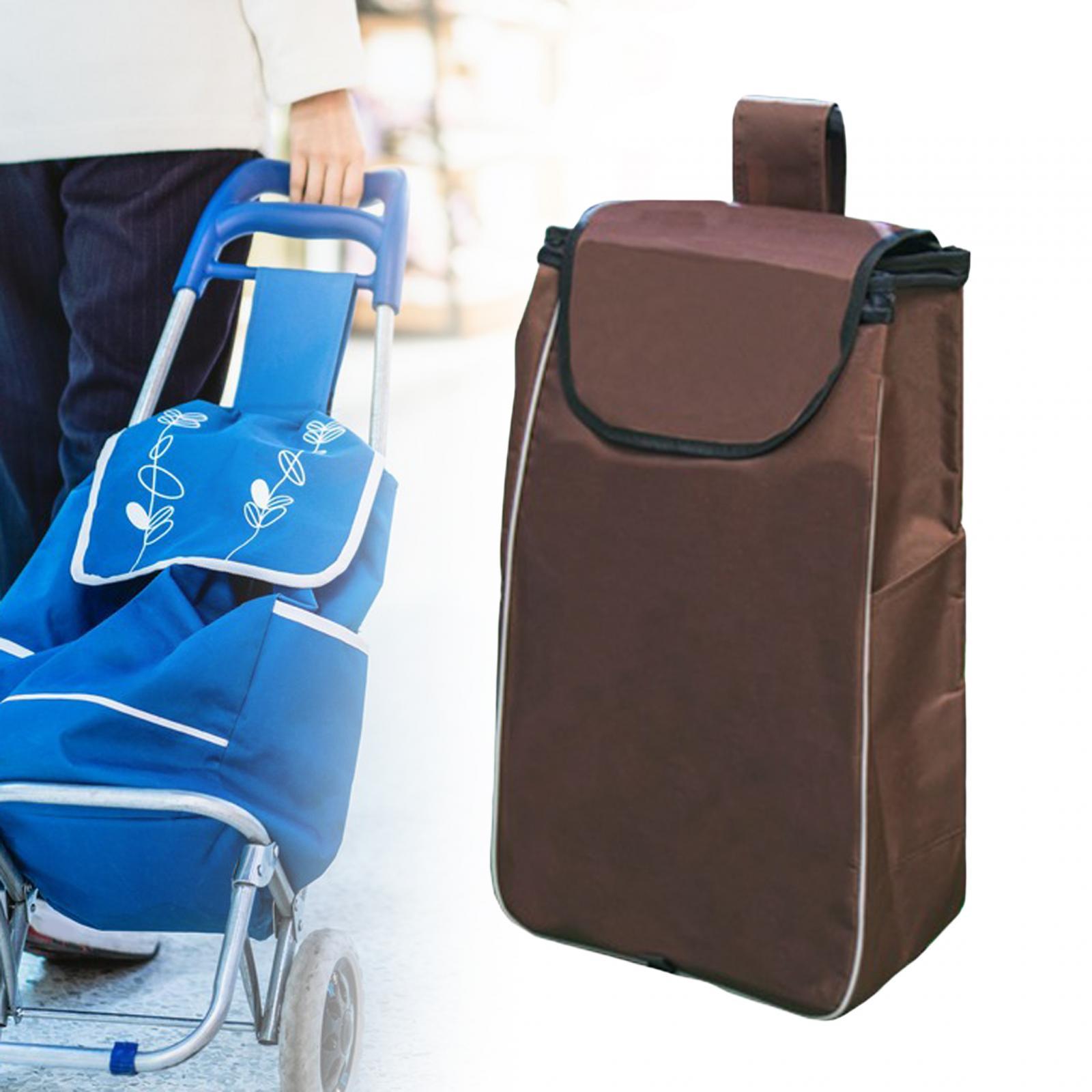 Shopping Cart Replacement Storage Bag Waterproof Durable Lightweight Folding Coffee Thickened