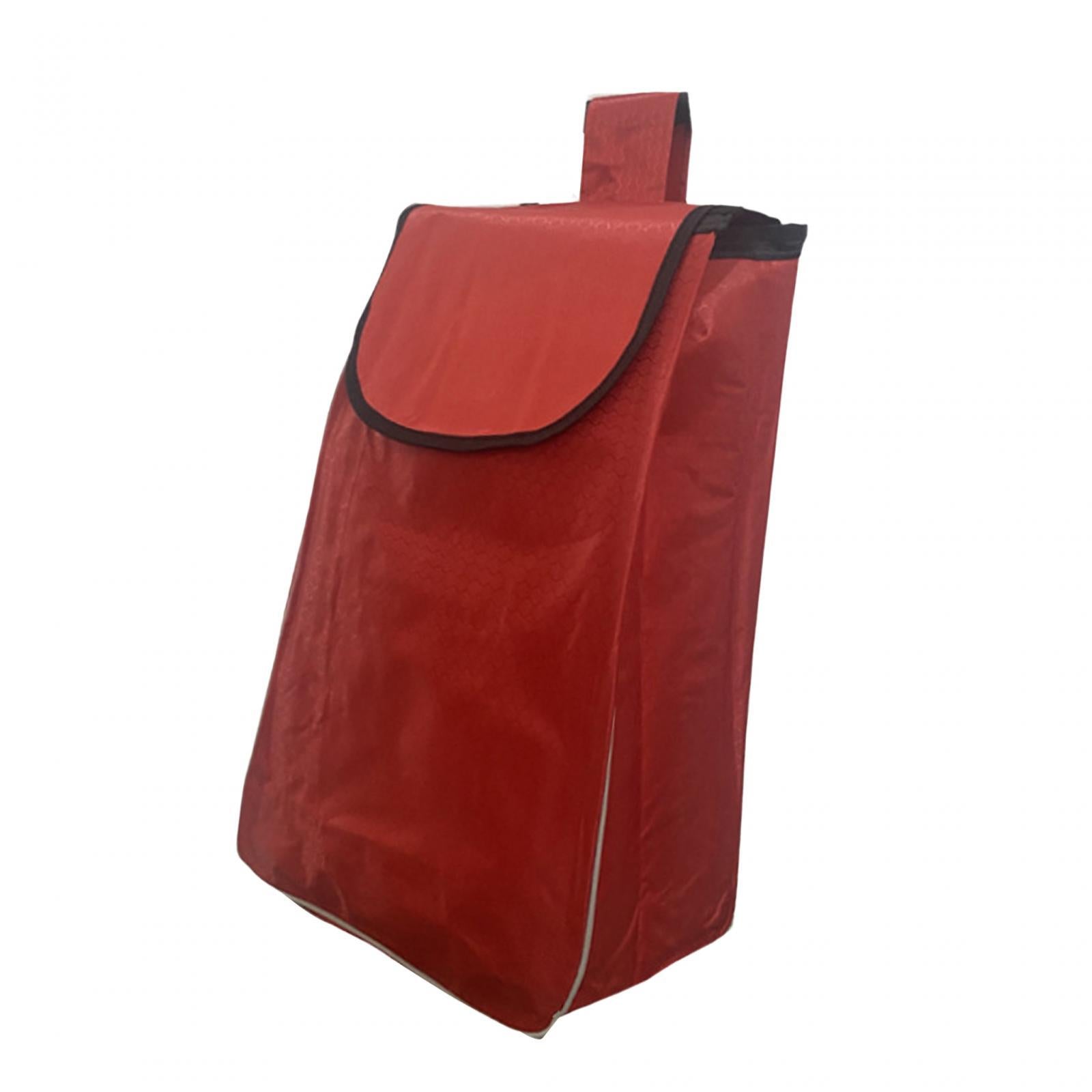 Shopping Cart Replacement Storage Bag Waterproof Durable Lightweight Folding Red