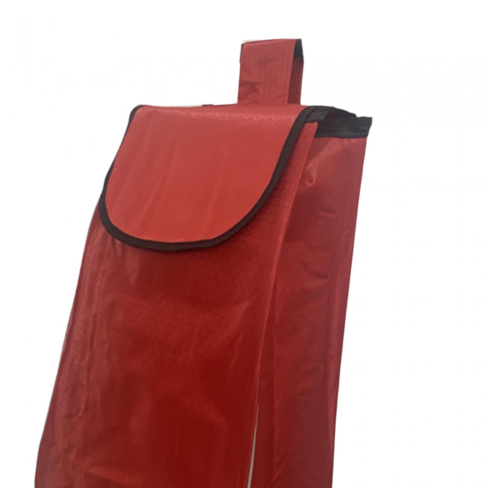 Shopping Cart Replacement Storage Bag Waterproof Durable Lightweight Folding Red