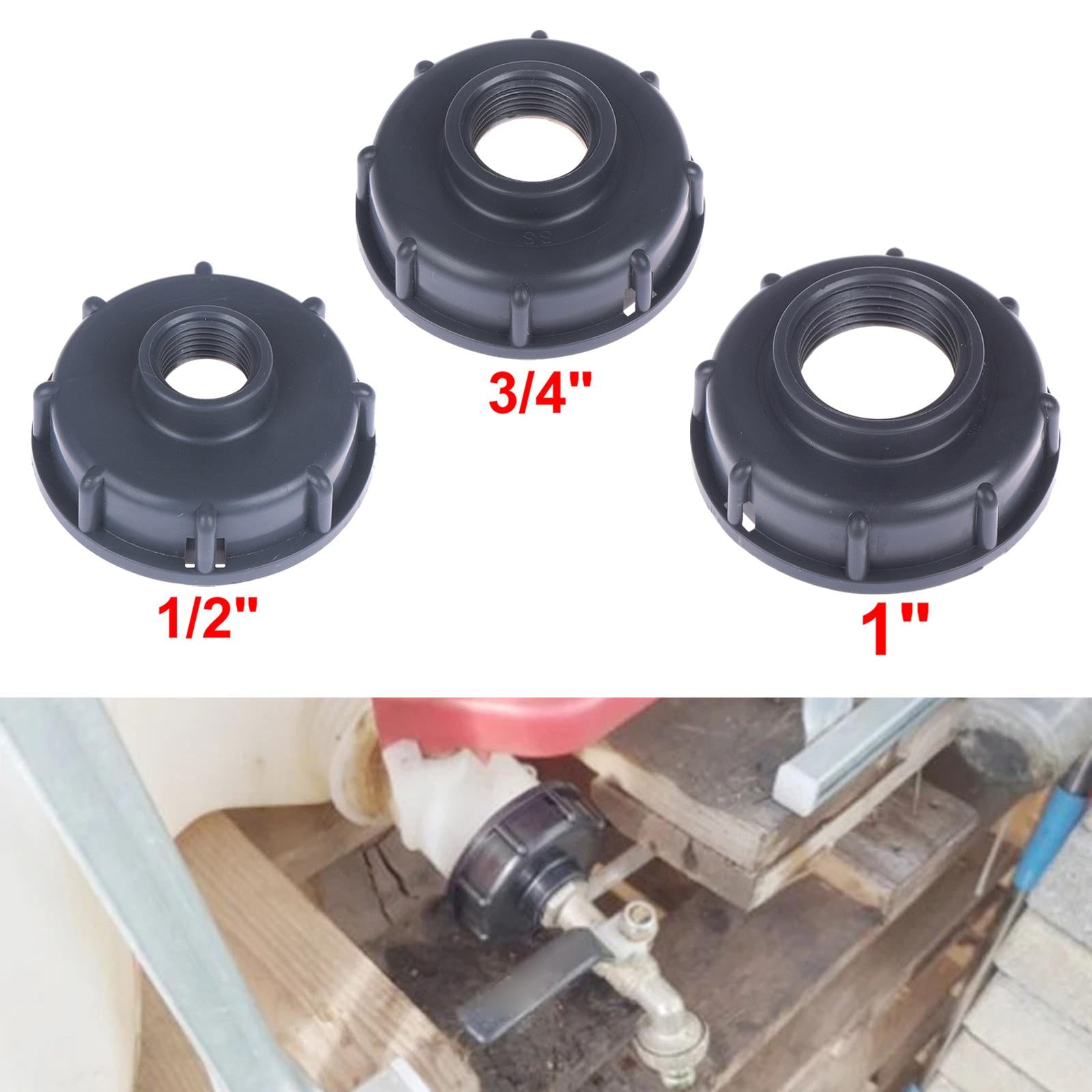 Food Grade Drain Adapter Coarse Thread Water Tote Tank Adapter for IBC Tanks 1.1inch