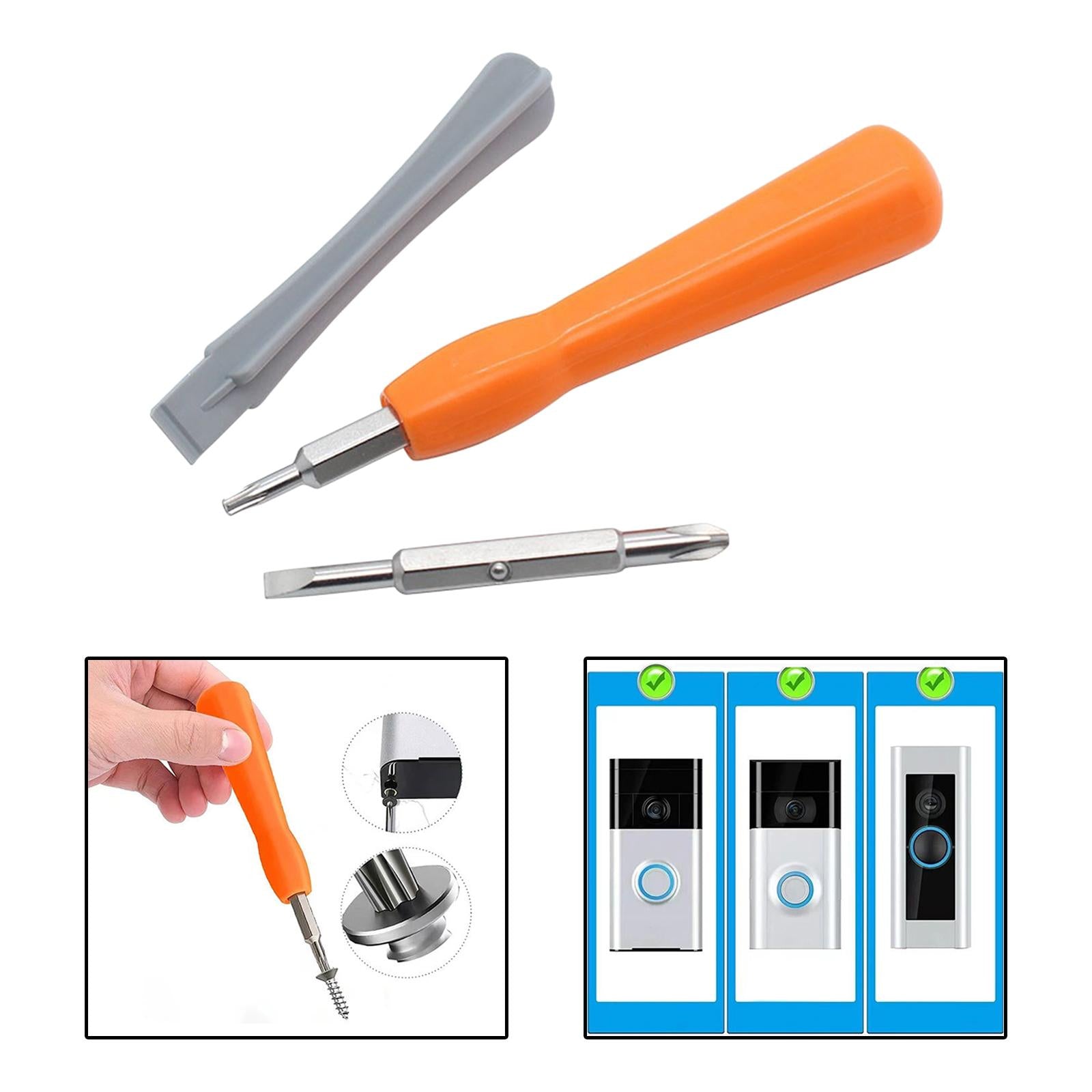 Mini Screwdriver Set 2 in 1 Hand Tool for Electronics Video Door Bell Repair 4pcs