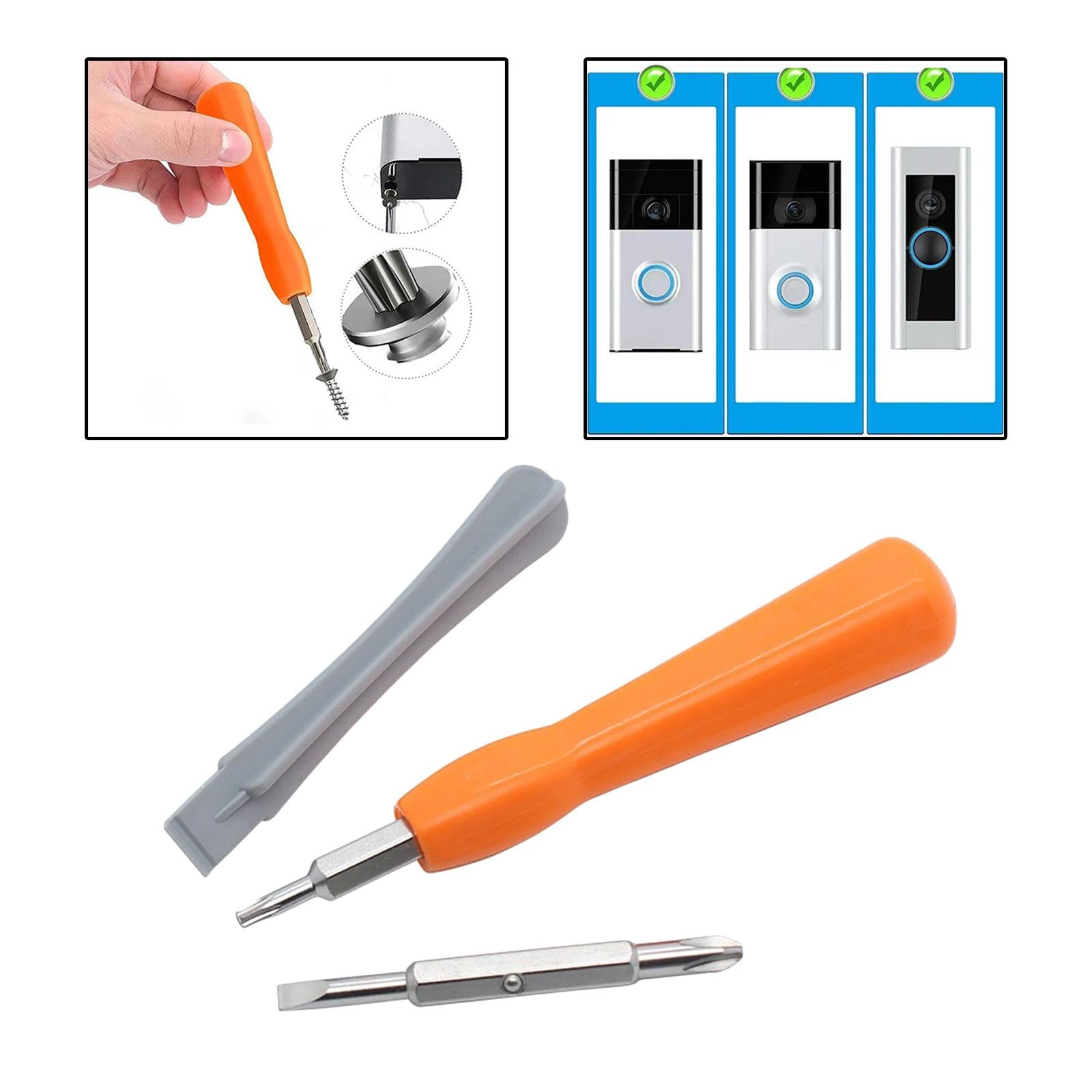 Mini Screwdriver Set 2 in 1 Hand Tool for Electronics Video Door Bell Repair 4pcs