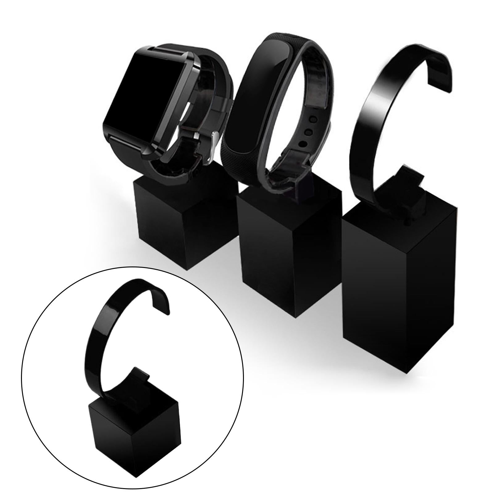 Jewelry Bracelet Watch Display Rack C Shaped Watch Holder Black S