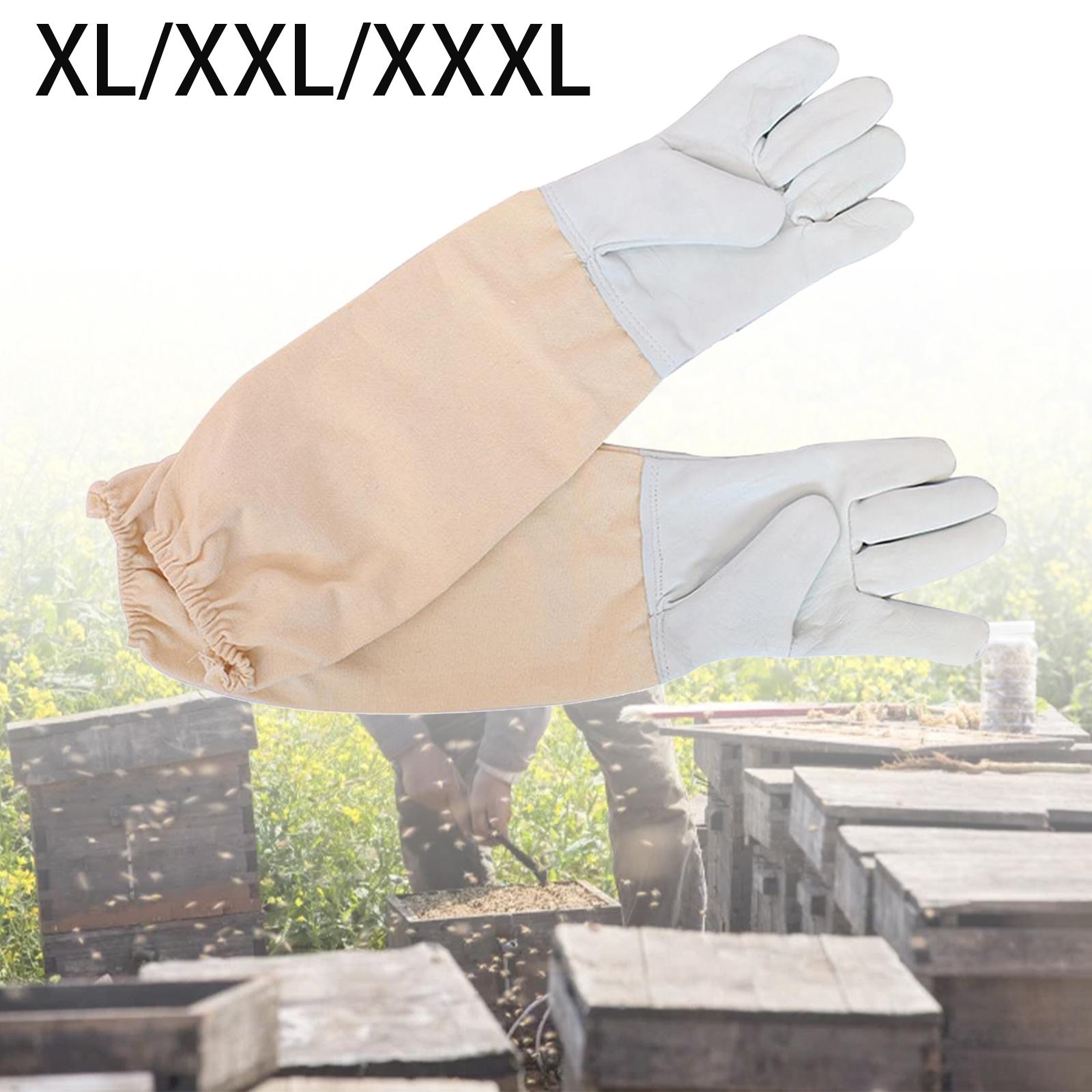 Beekeeping Gloves Vented Beekeeper protected Gloves for Yard Work Adults Men xl