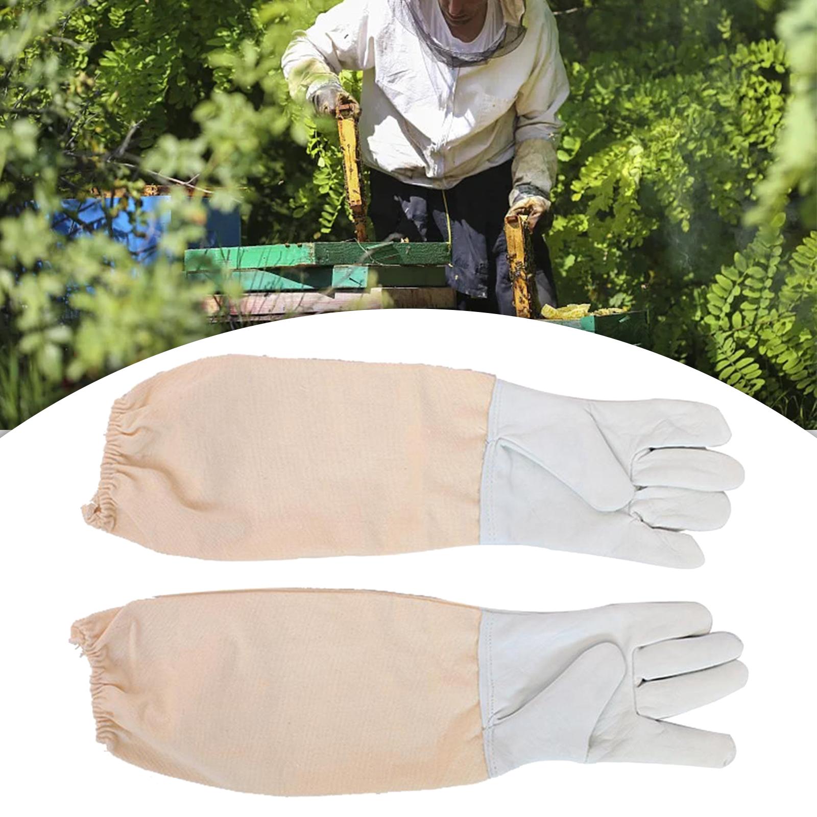 Beekeeping Gloves Vented Beekeeper protected Gloves for Yard Work Adults Men 2xl