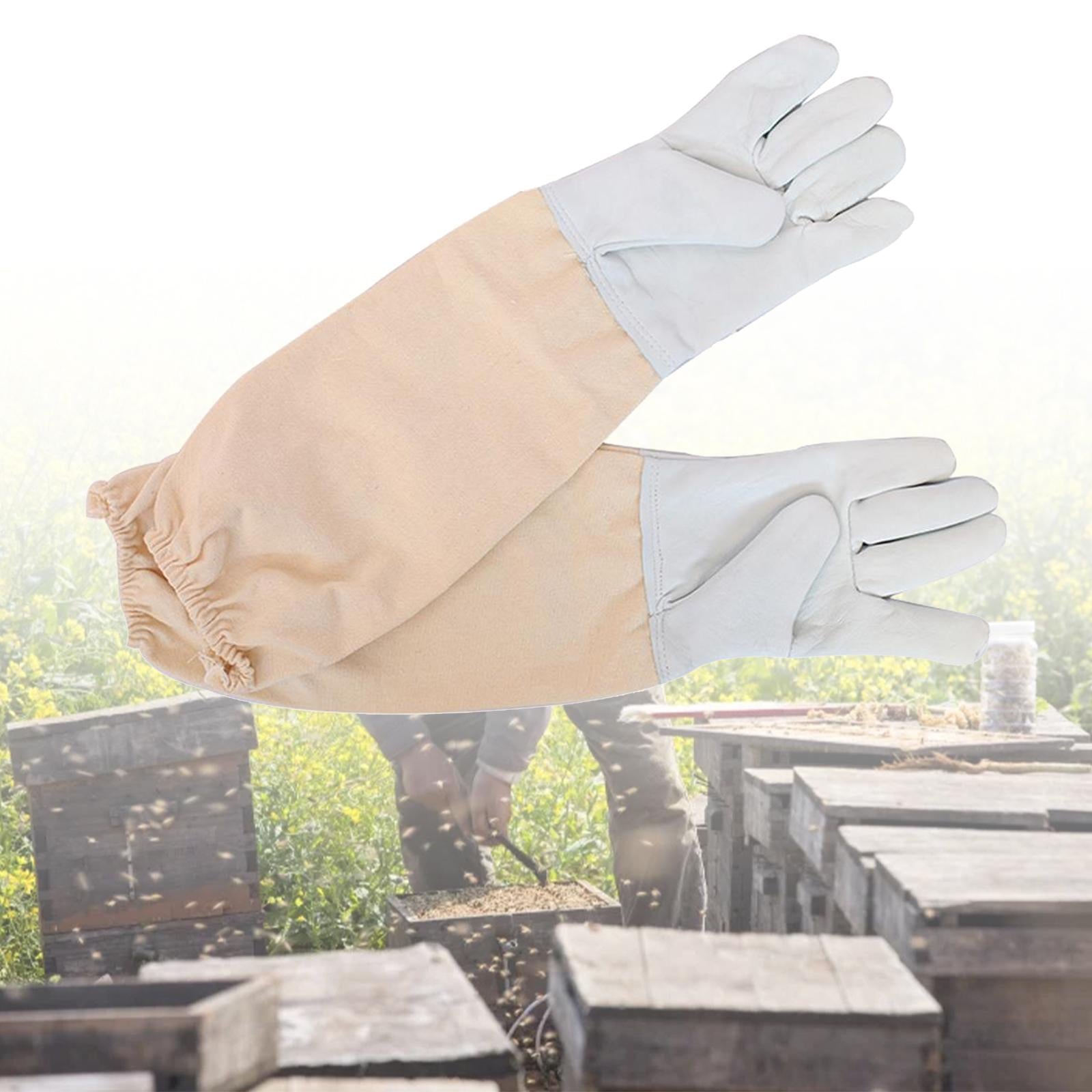 Beekeeping Gloves Vented Beekeeper protected Gloves for Yard Work Adults Men 2xl