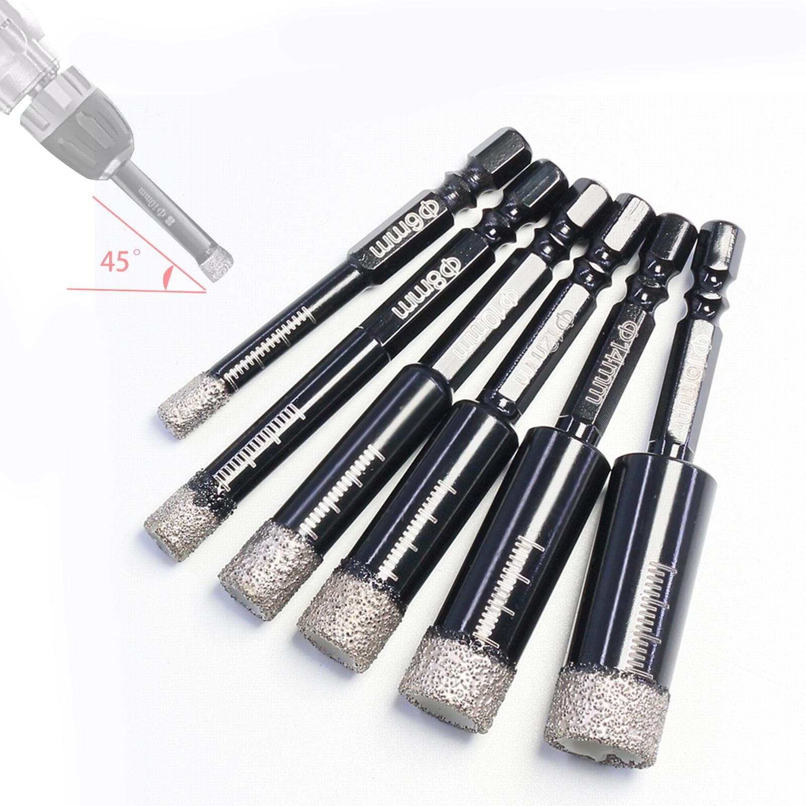 Diamond Drill Bit Vacuum Brazed Saw for Granite Marble Brick Porcelain 6mm