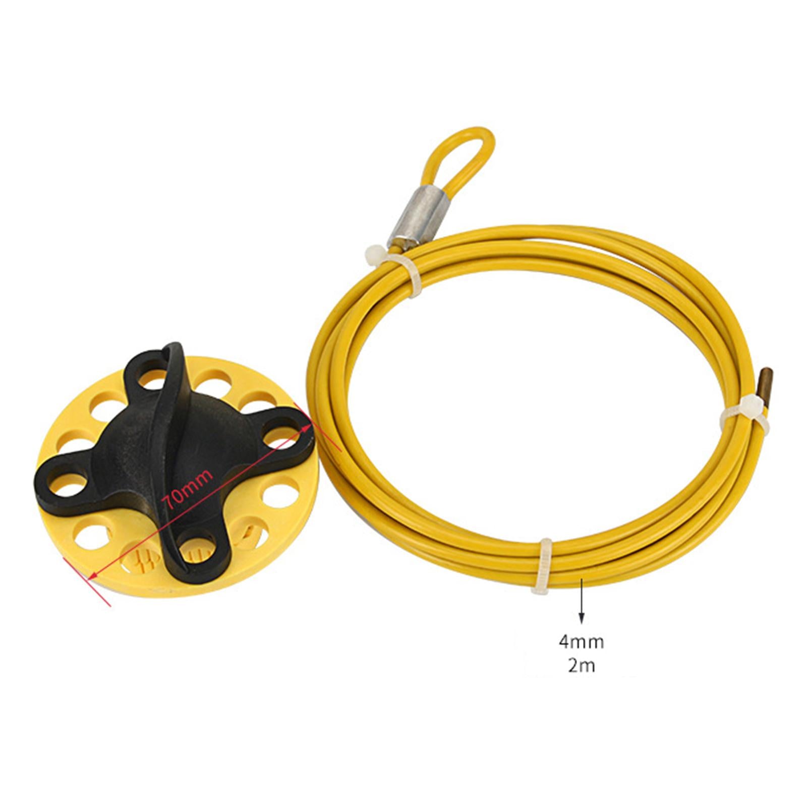 Adjustable Lockout Cable Safety Cable Lock for Disconnect Switches Equipment