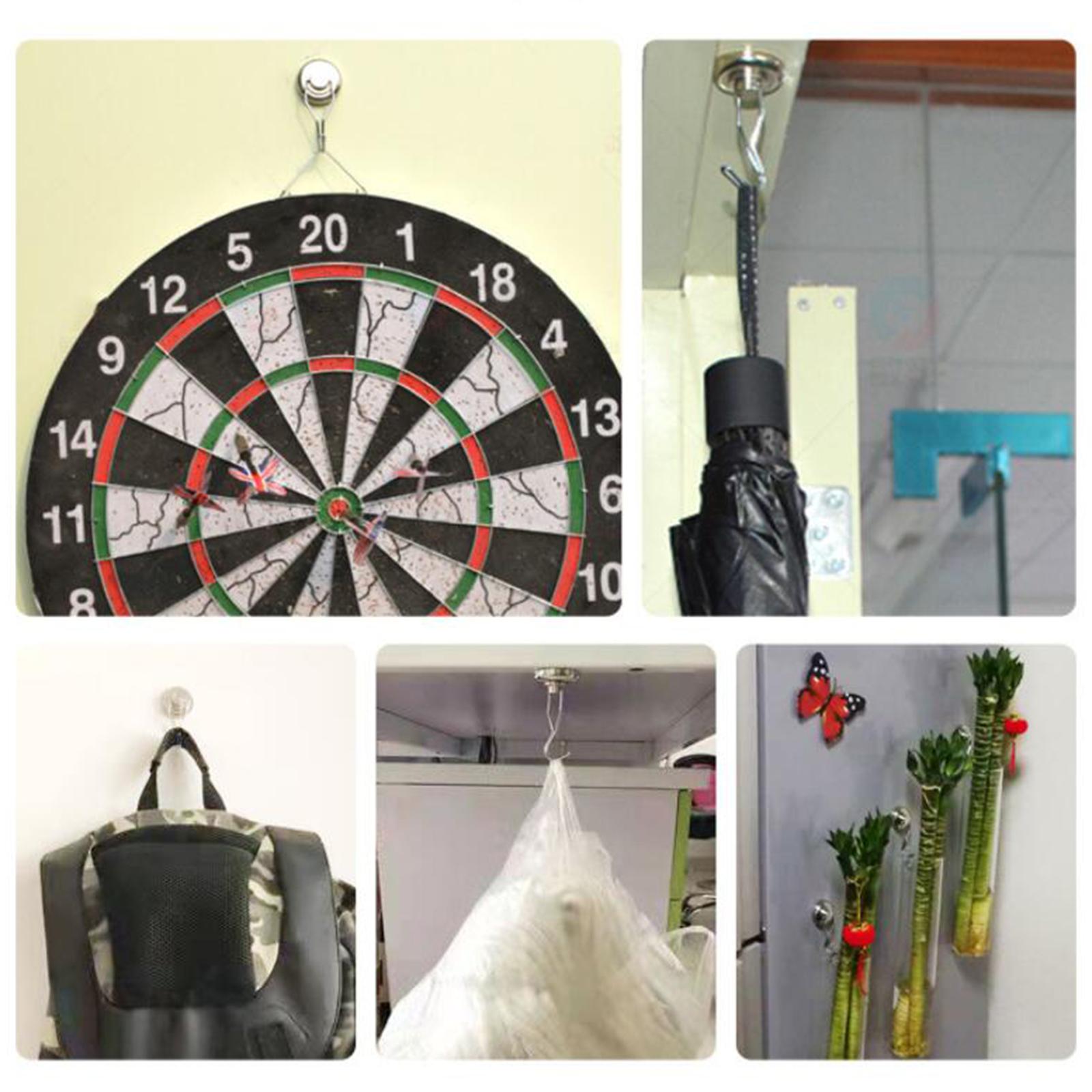 Magnetic Hooks for Hanging Multiuse Stong Organizer for Office Garage Fridge 360 Degrees 17KG