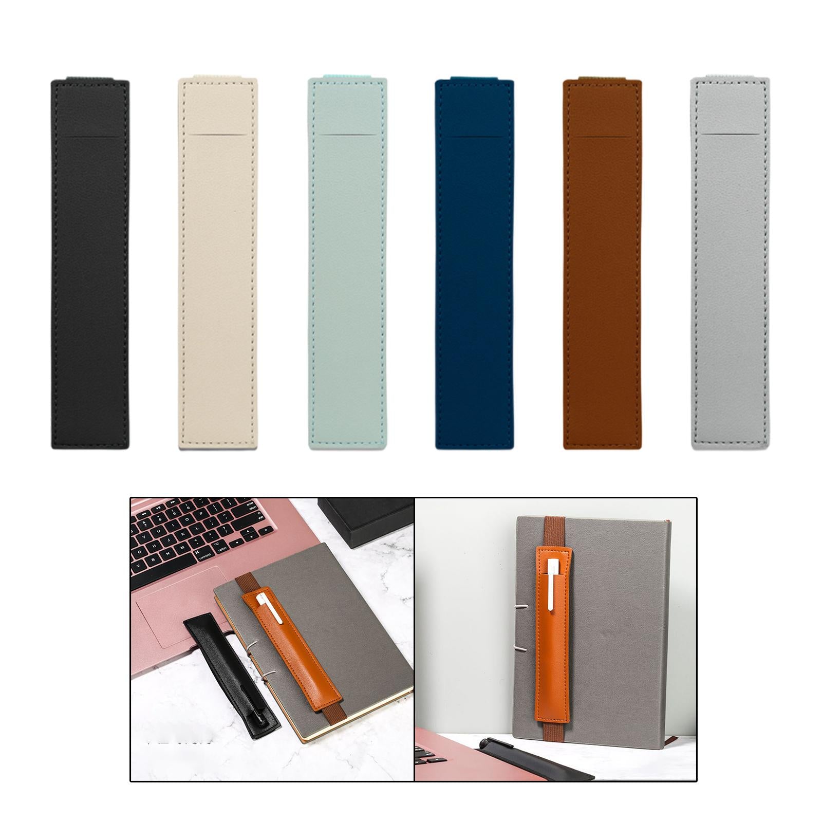 Elastic Band Pen Holder Pen Sleeve for Hardcover Journals Planners Notebooks Black