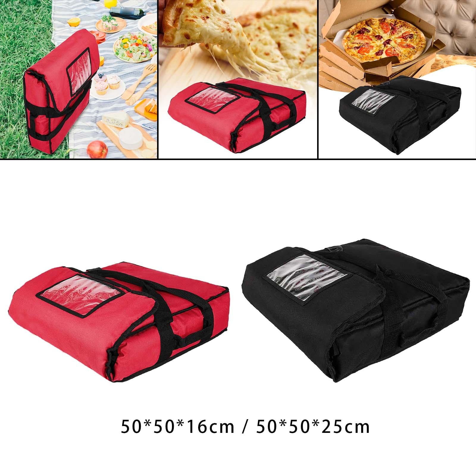 Pizza Develivey Bag Delivery Insulation Bag for Professional Catering Travel Red 50x50x16cm