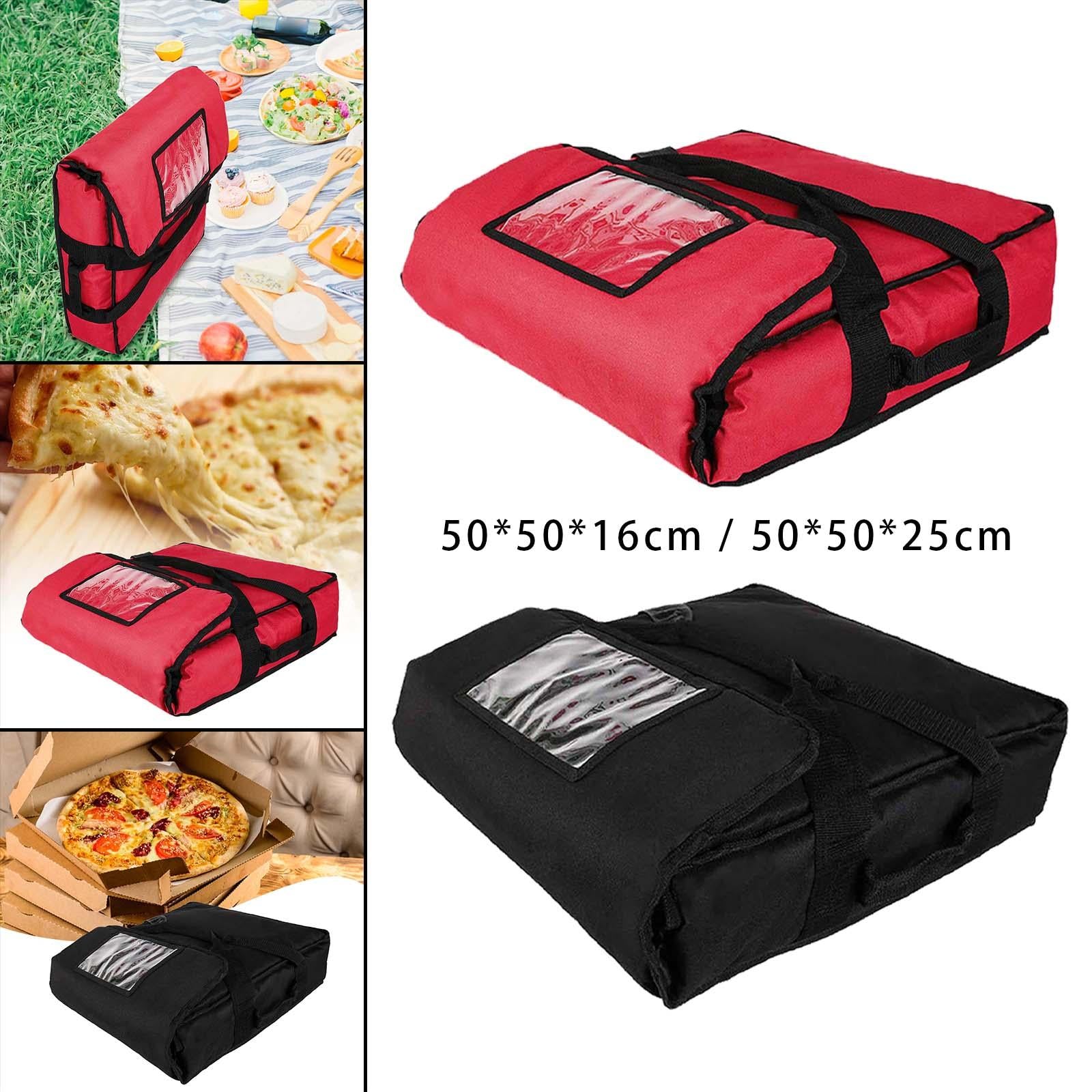 Pizza Develivey Bag Delivery Insulation Bag for Professional Catering Travel Red 50x50x16cm