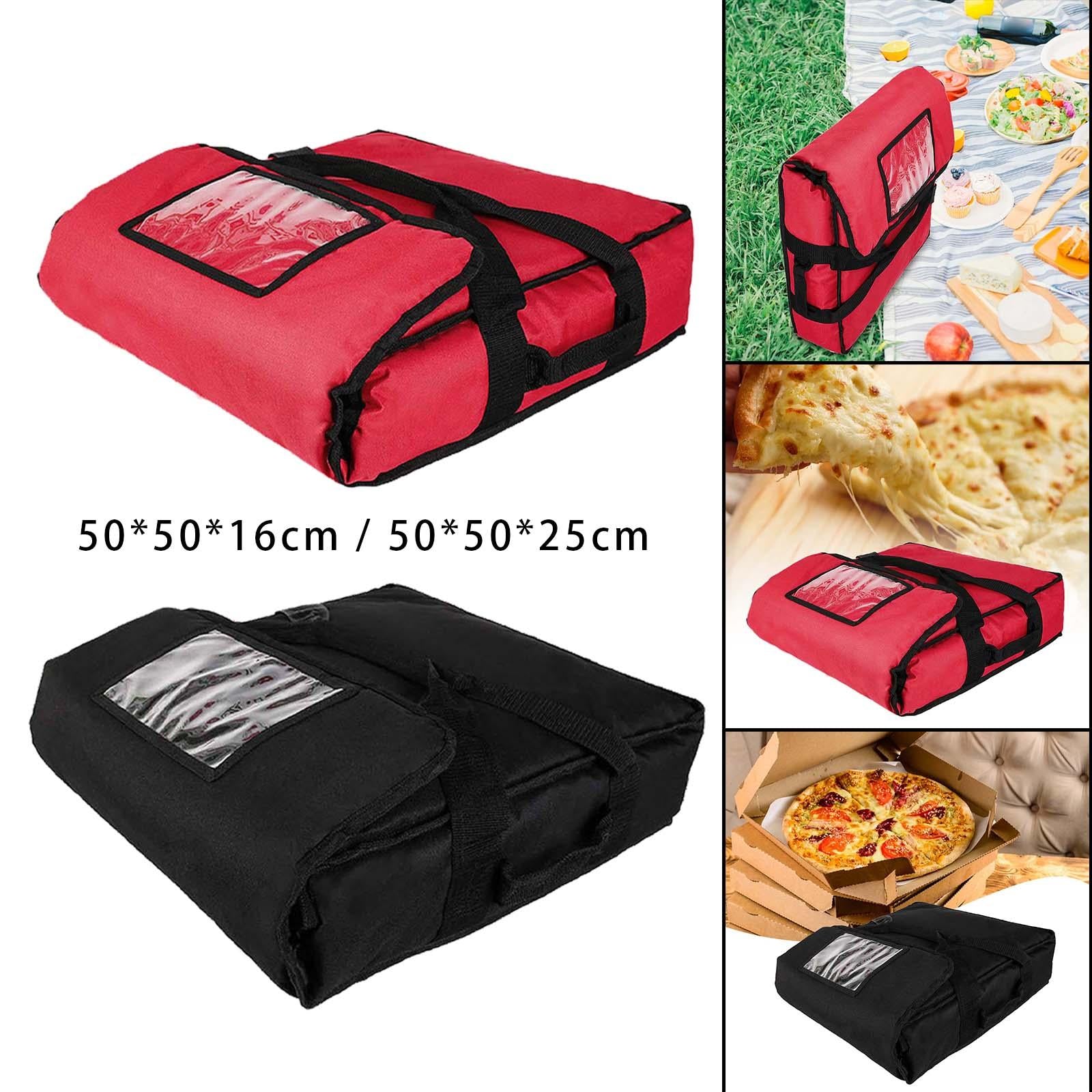 Pizza Develivey Bag Delivery Insulation Bag for Professional Catering Travel Red 50x50x16cm